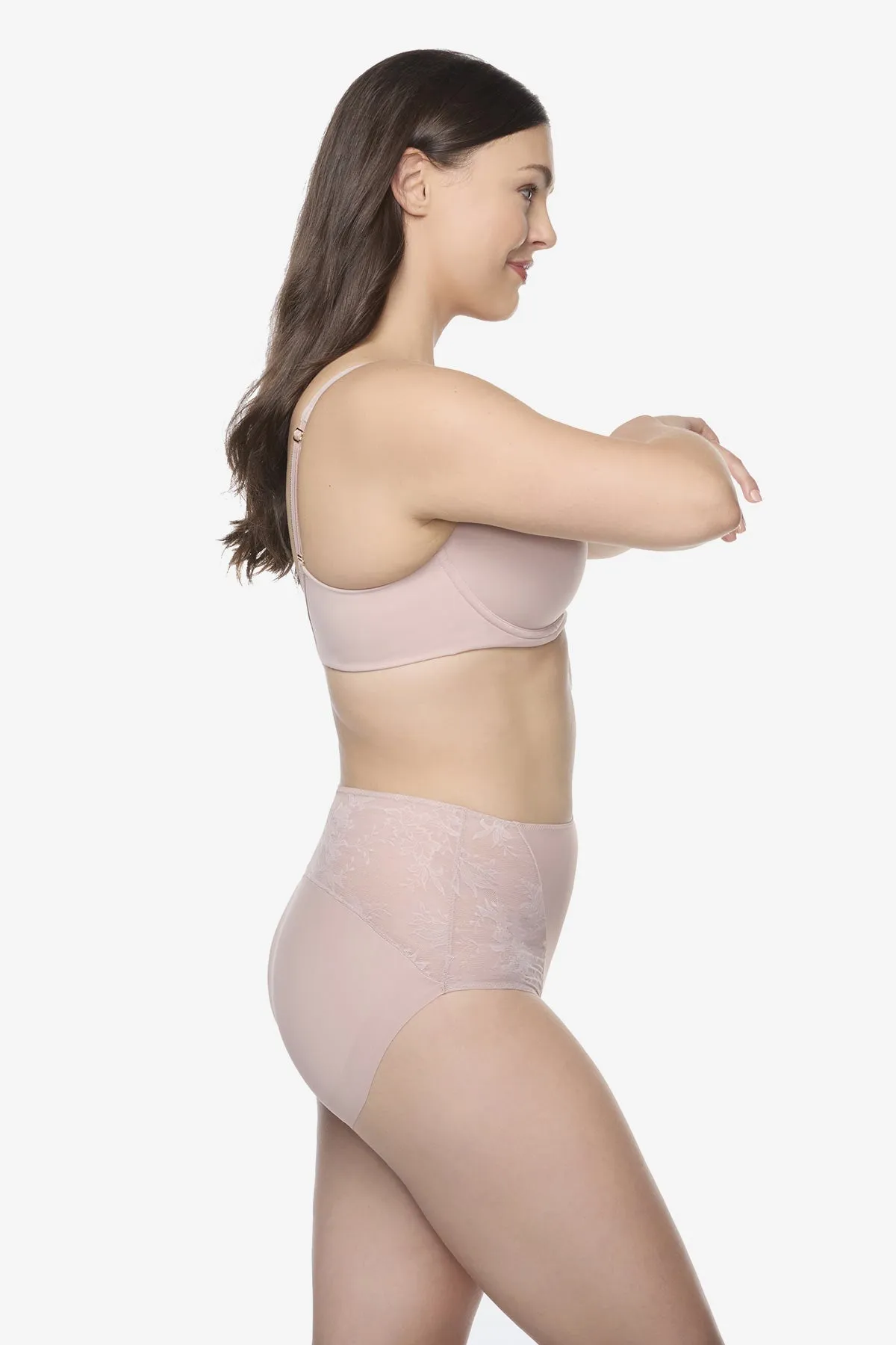 Luxe Dreamer Modern Brief in Adobe Rose