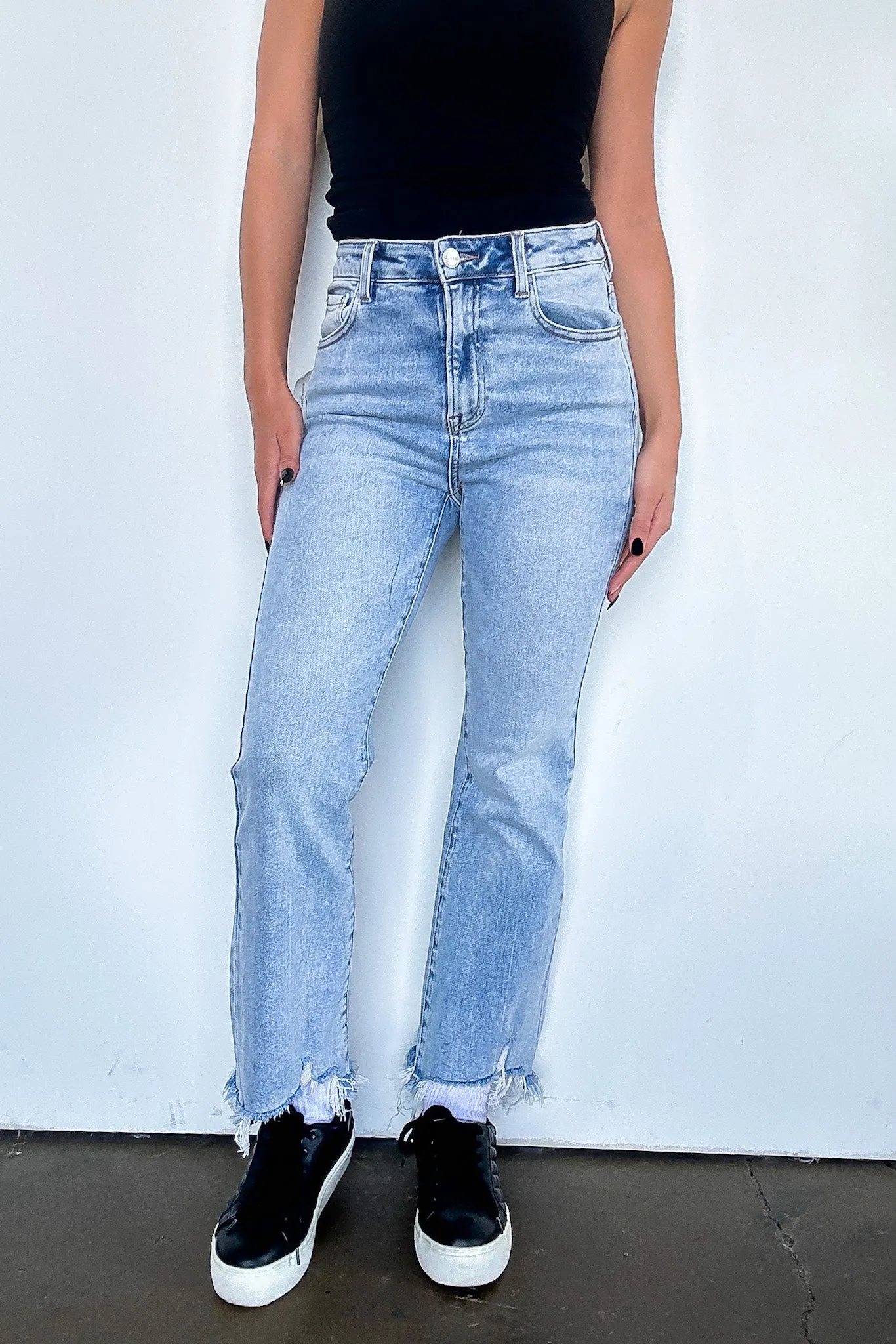 Maribel High Rise Cropped Flare Jeans