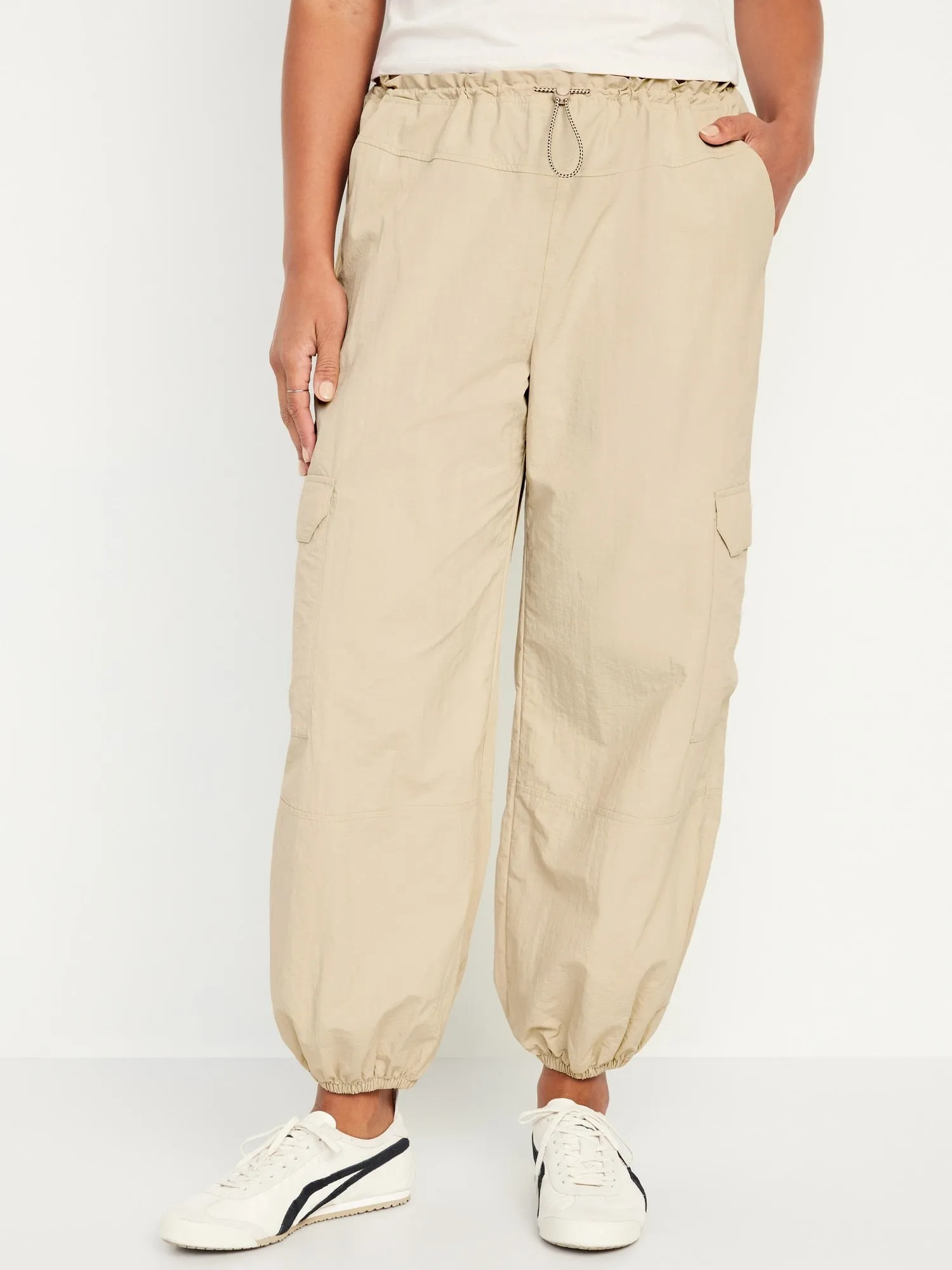 Mid-Rise Cargo Performance Pants for Women