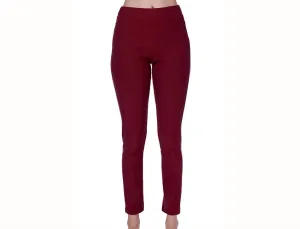 Mid Rise Leggings In Wine