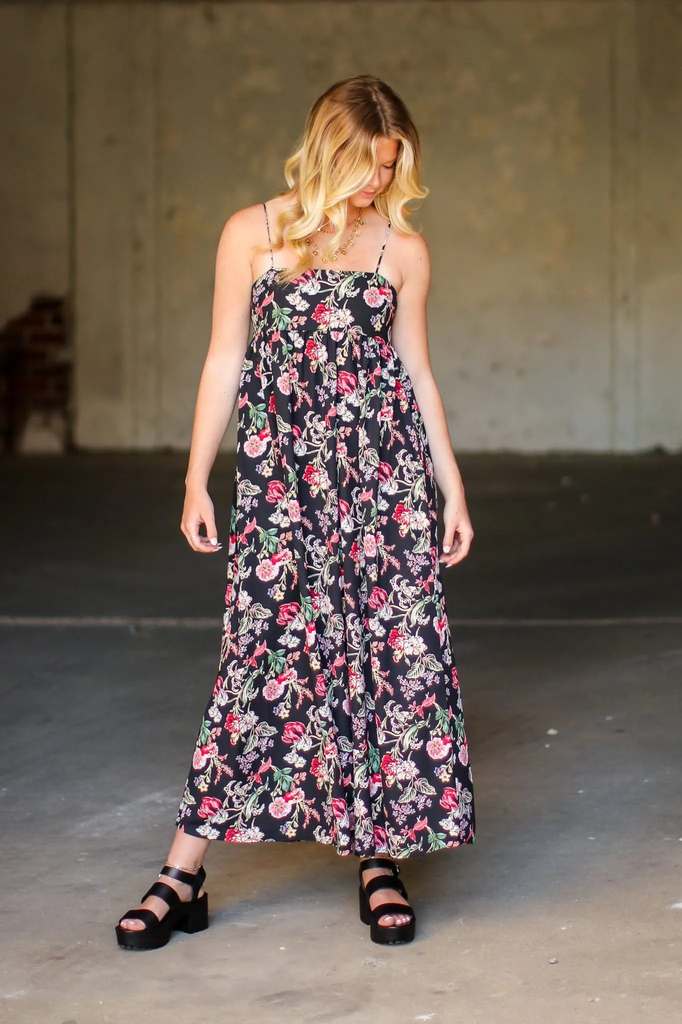 More to Adore Tie Back Floral Dress - FINAL SALE