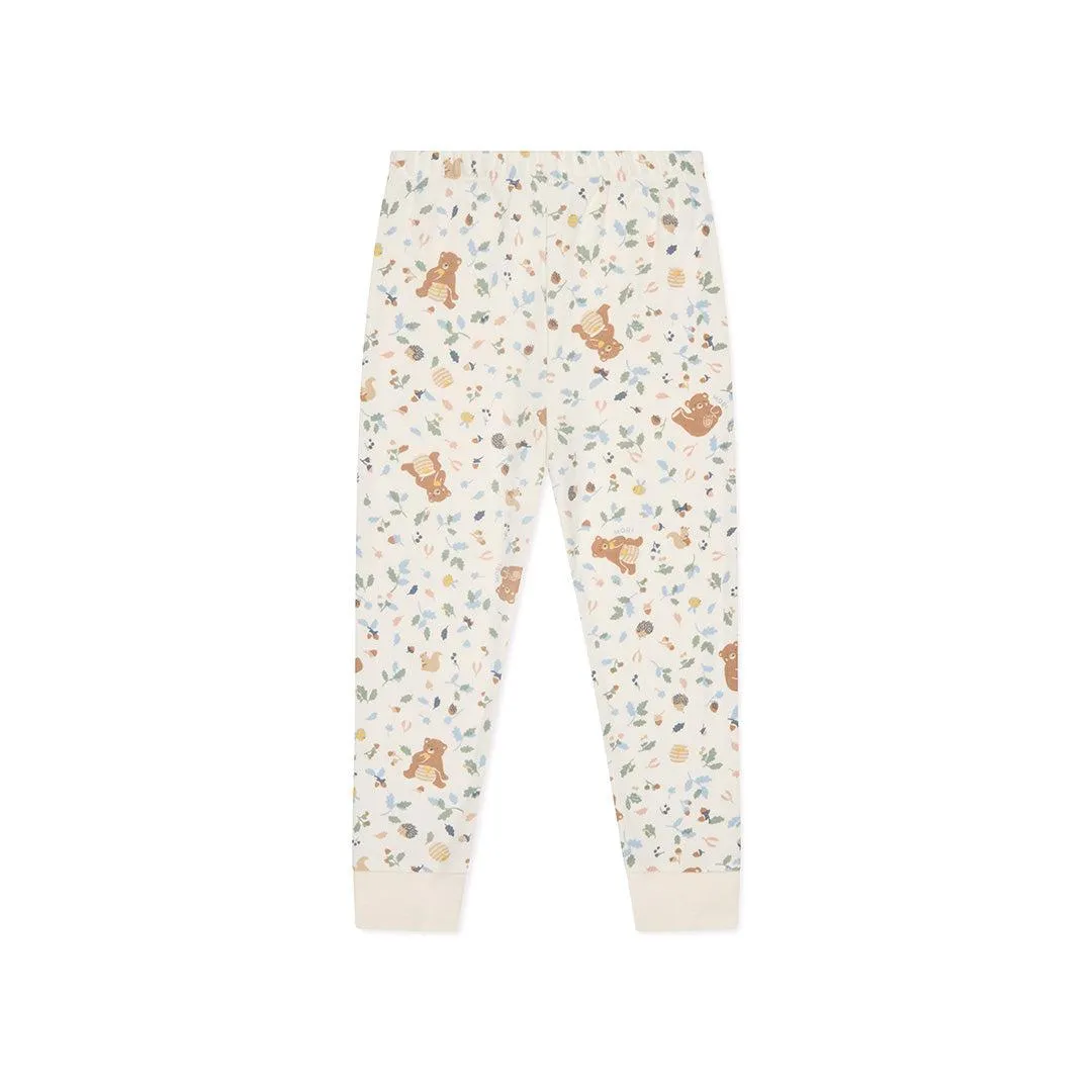 MORI Bear Print Pyjamas - Honey Bear Print