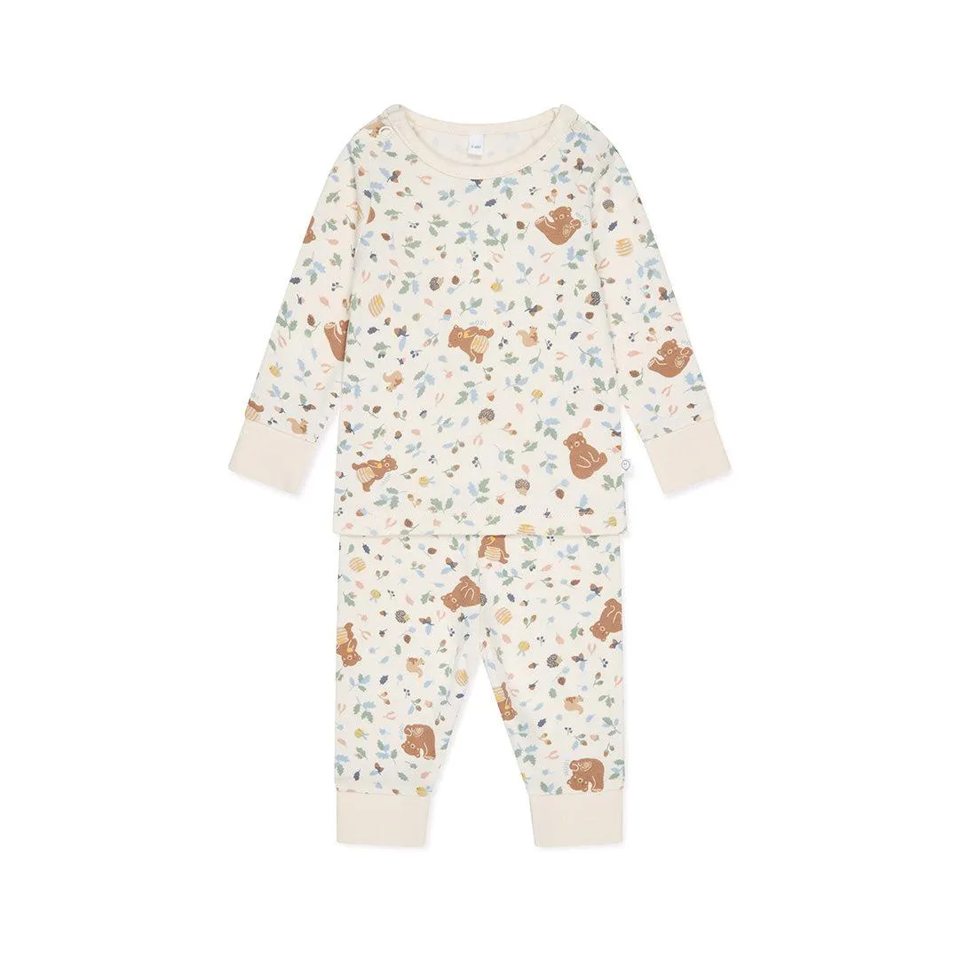 MORI Bear Print Pyjamas - Honey Bear Print