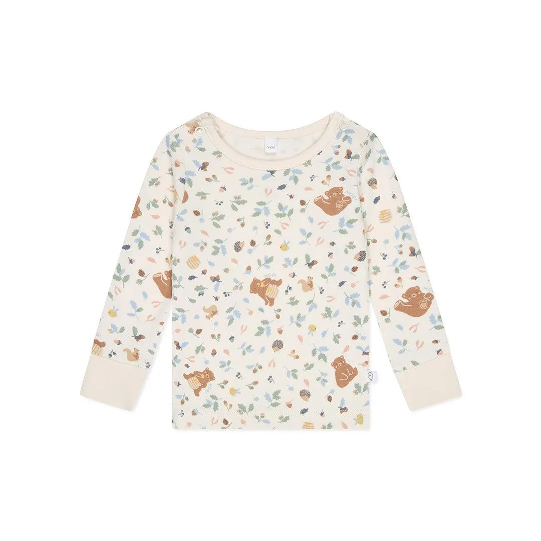 MORI Bear Print Pyjamas - Honey Bear Print