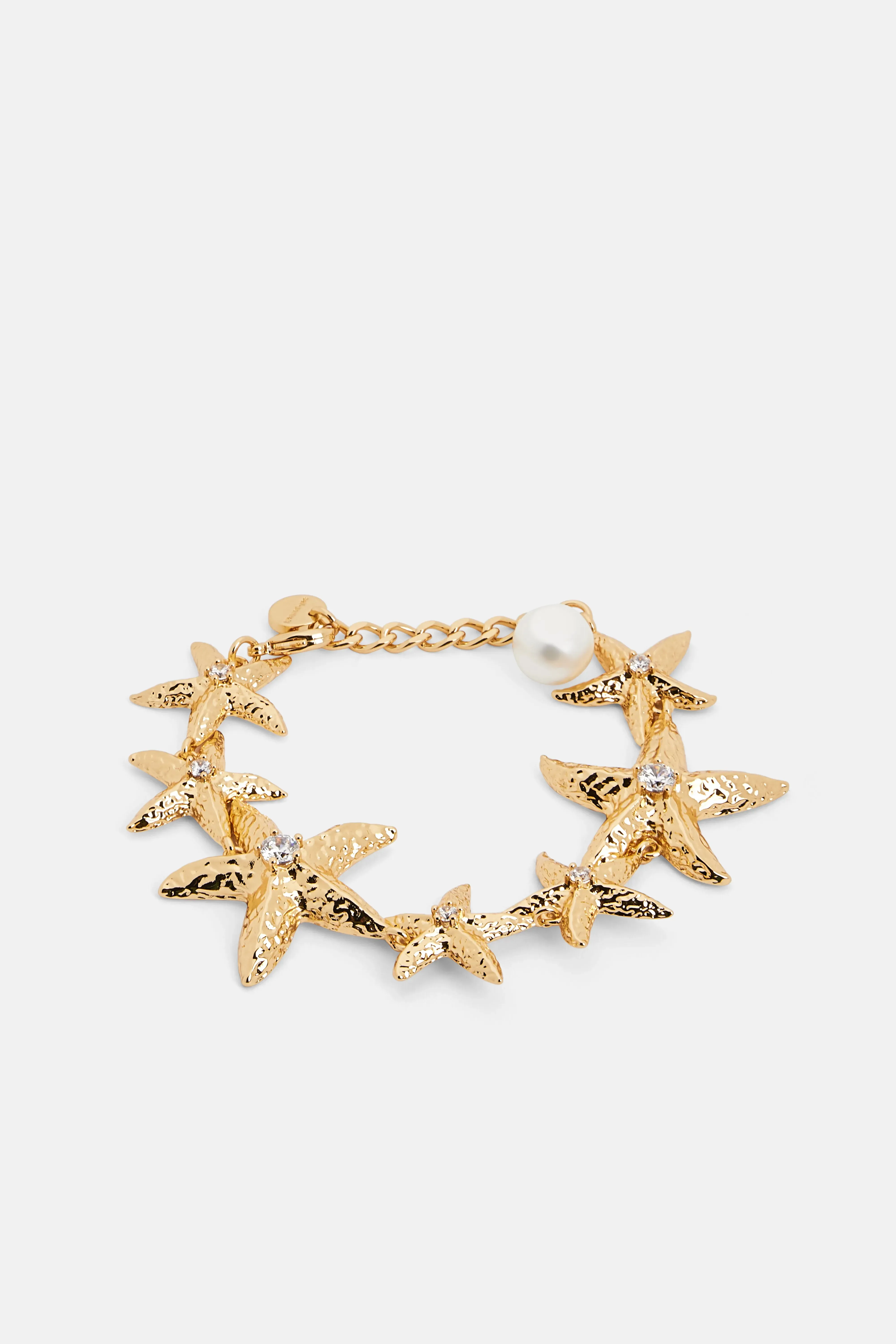 Mottled Sea Star Bracelet in Gold