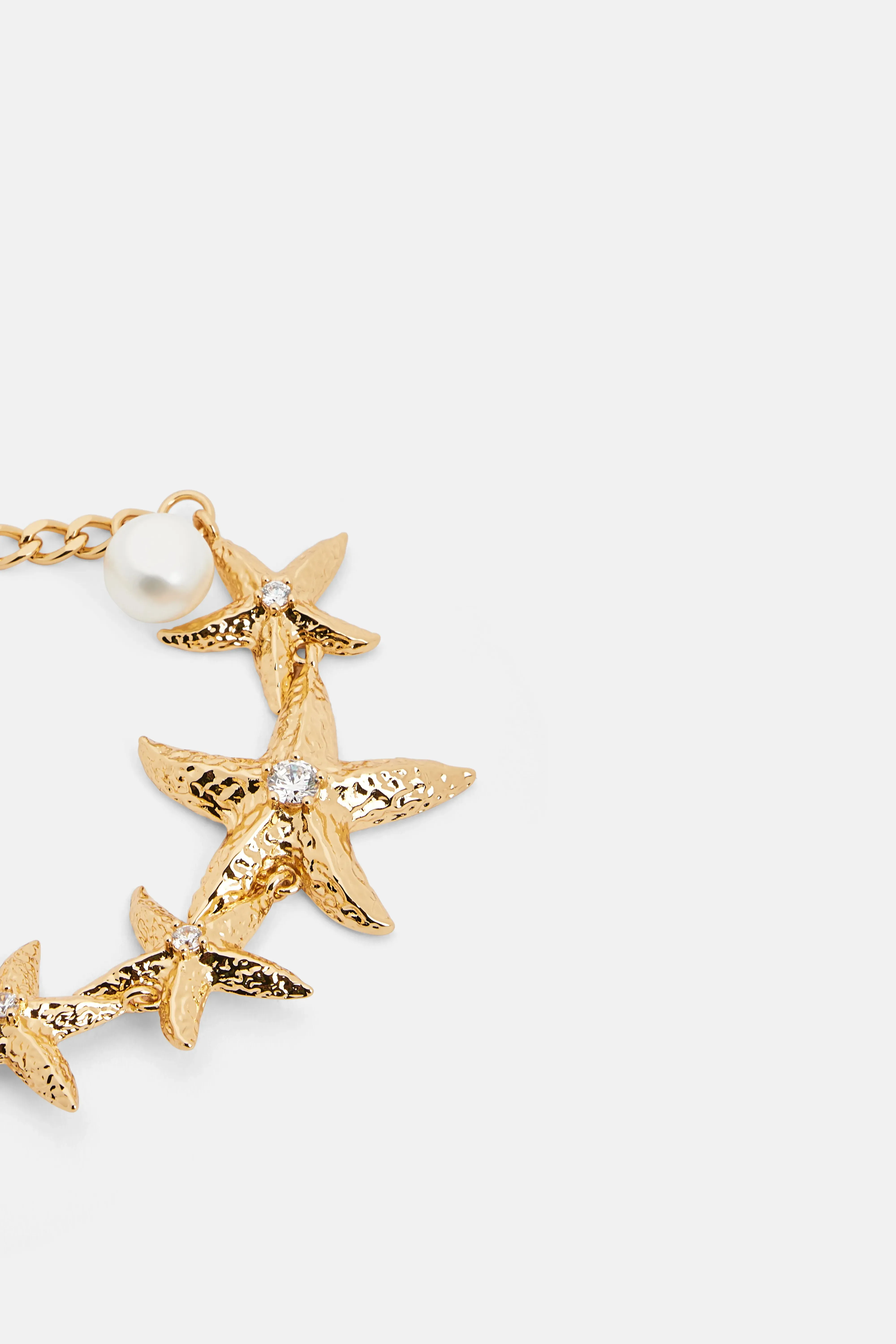 Mottled Sea Star Bracelet in Gold