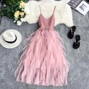 New! Women's Tulle High Waist Summer Dress Anna Kay Co