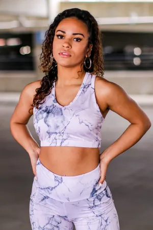 Offline Marble Print Bra Top - FINAL SALE