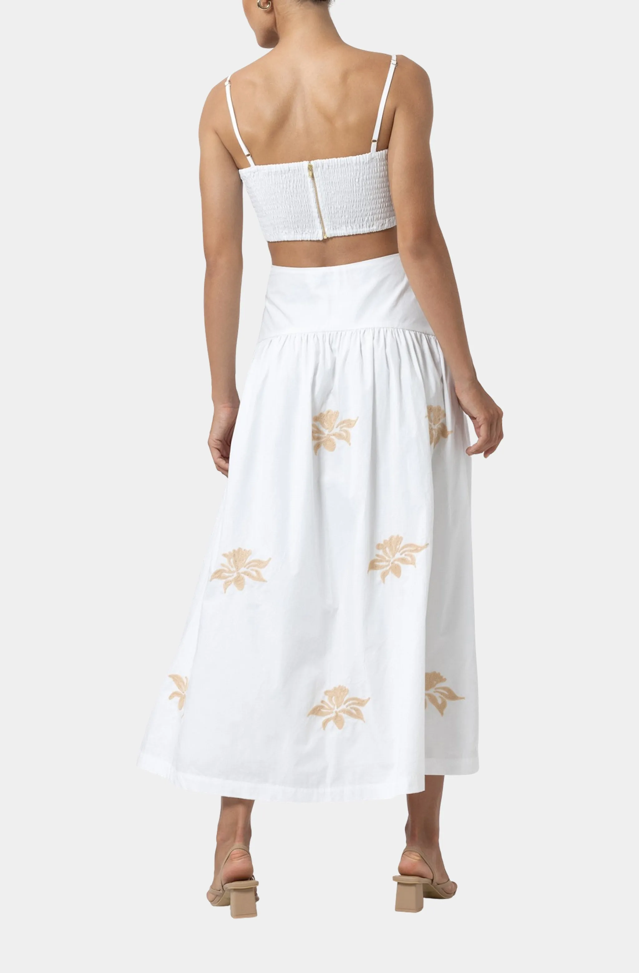 Oliver Embroidered Poplin Top