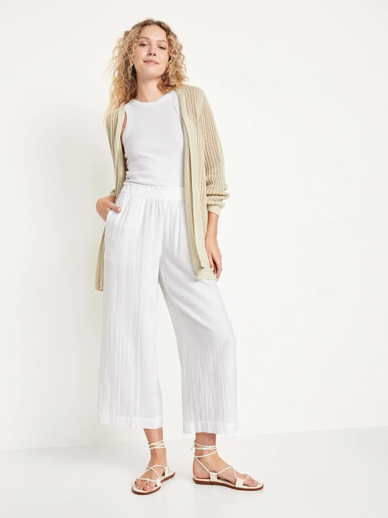 Open-Front Longline Sweater for Women