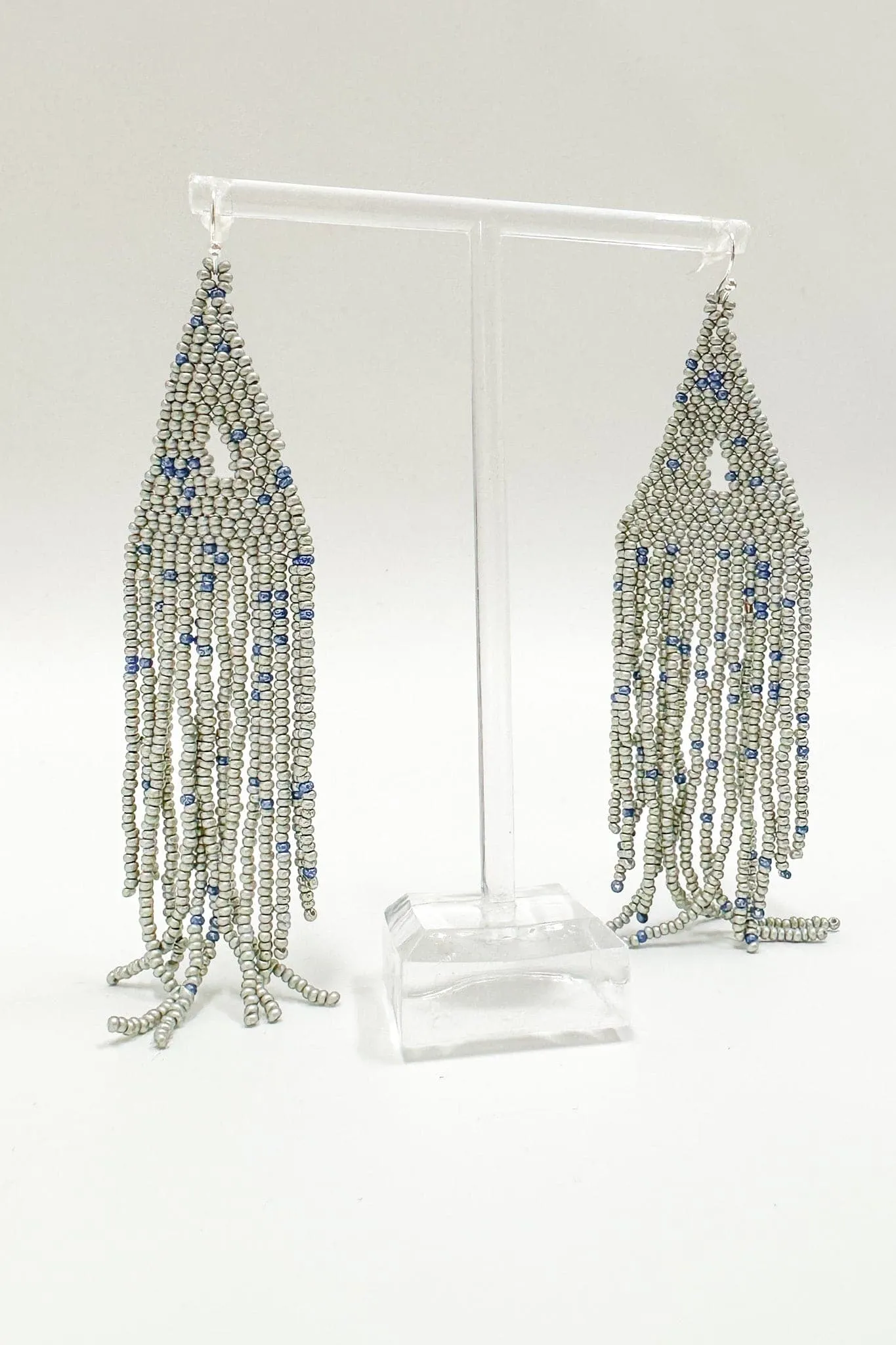 Ottaviah Beaded Tassel Drop Earrings