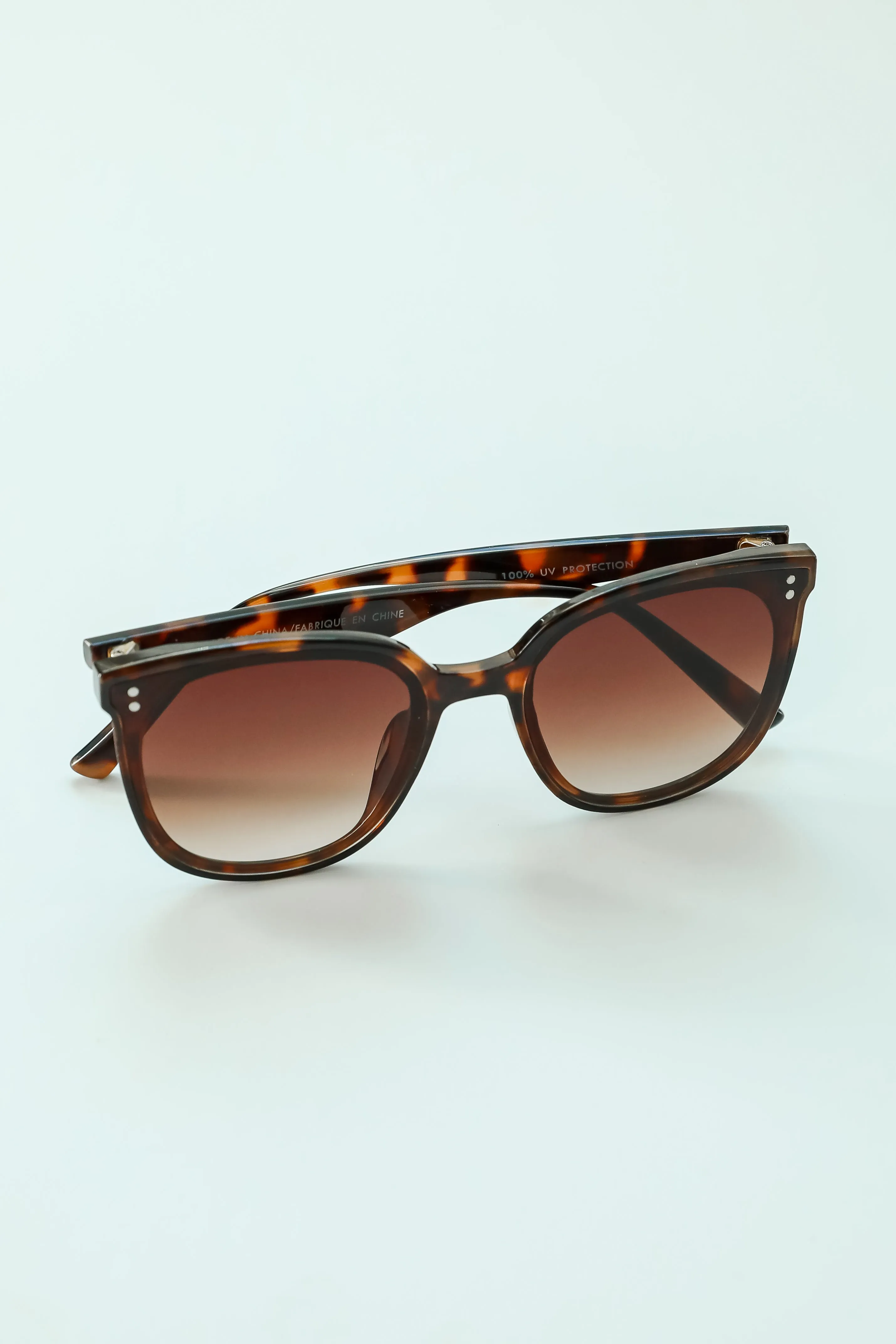 Pep Talk Tortoise Square Sunglasses