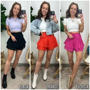 Poetry of the Heart Smocked Ruffle Skort - FINAL SALE