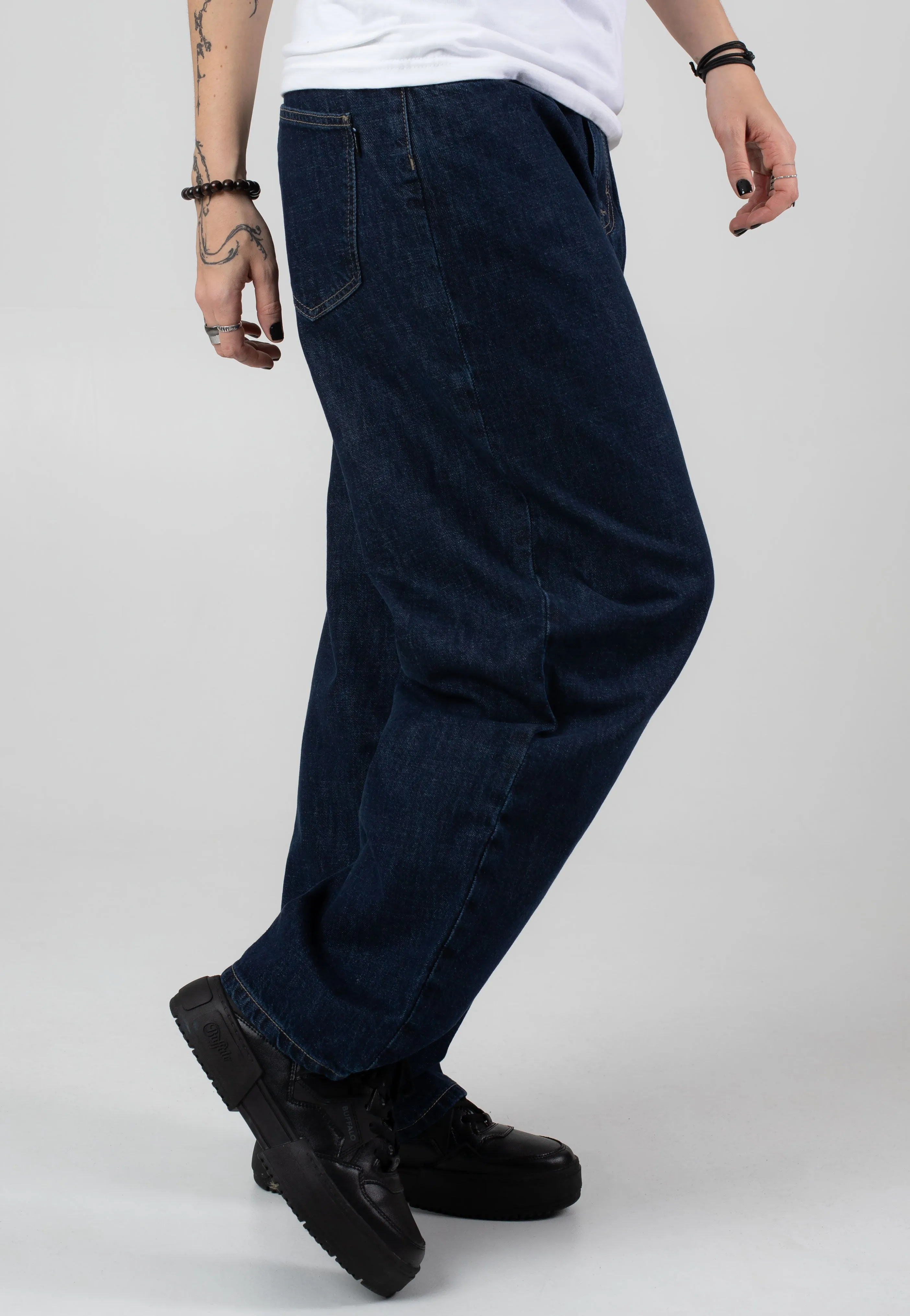 REELL - Women Chlo Baggy Iconic Dark Stone - Jeans