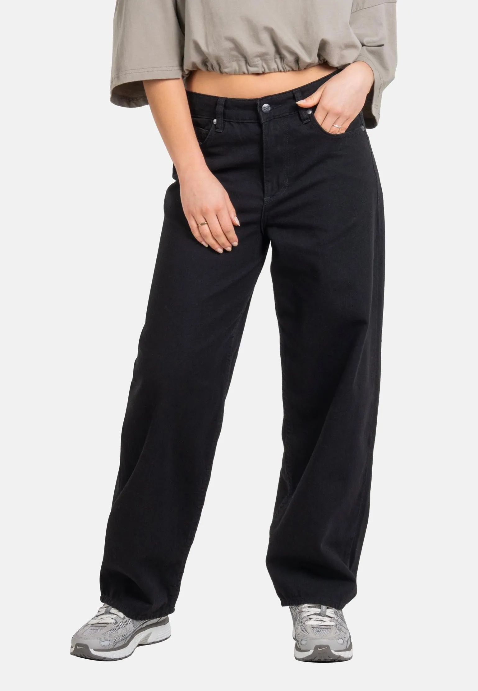 REELL - Women Chlo Baggy Intense Black - Jeans