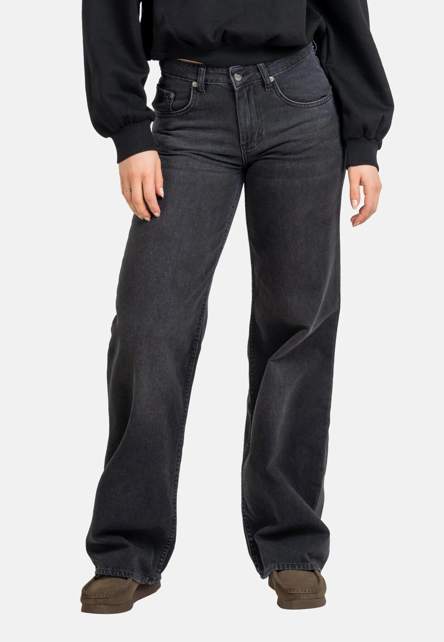 REELL - Women Holly Dark Grey Stone - Jeans
