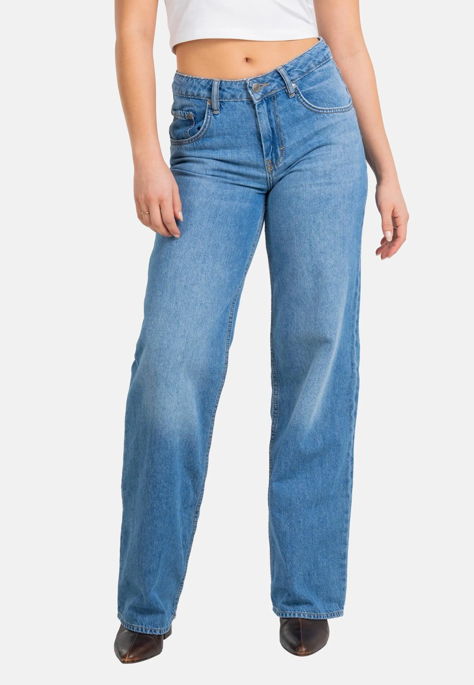 REELL - Women Holly Sky Blue Stone - Jeans