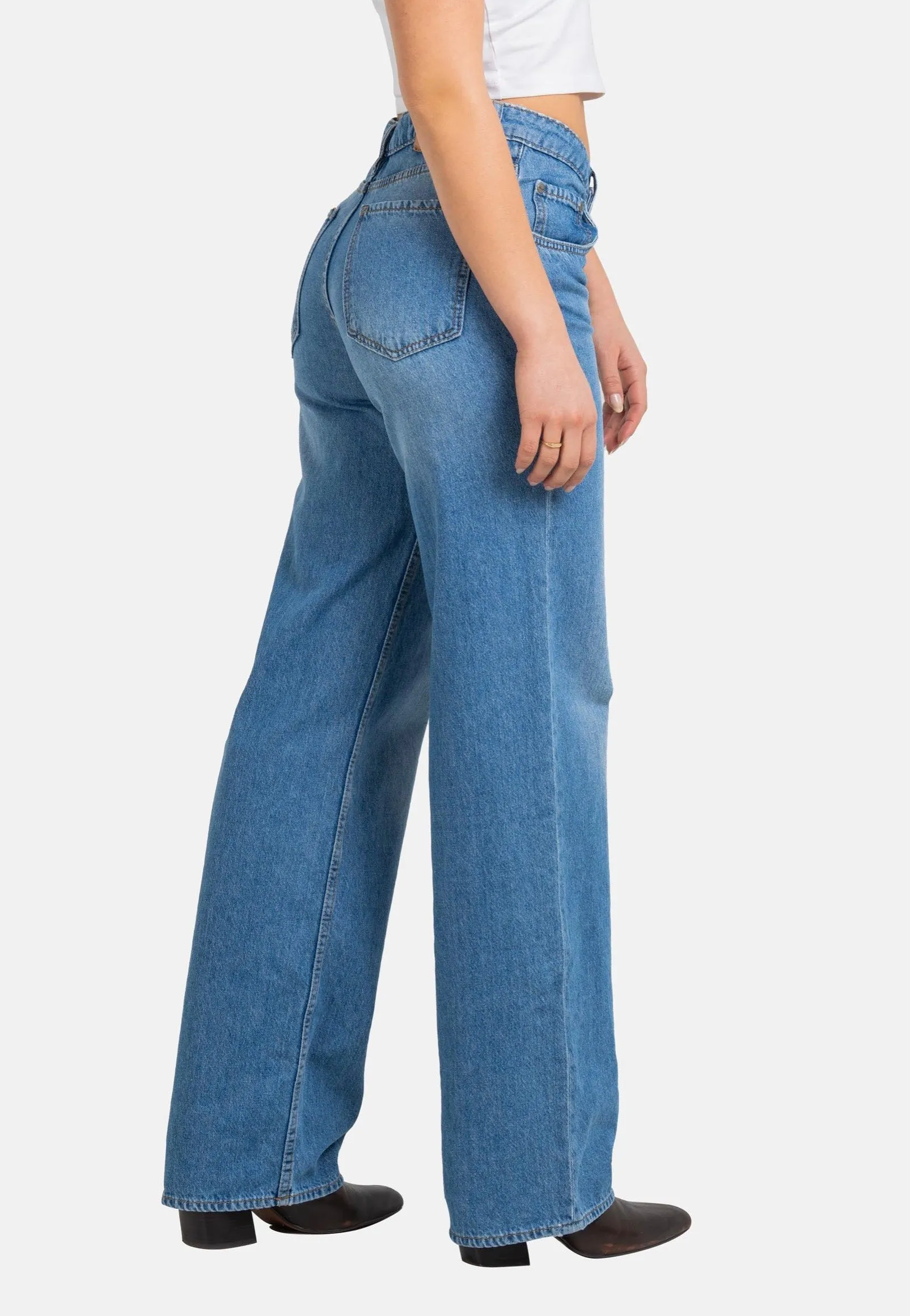 REELL - Women Holly Sky Blue Stone - Jeans