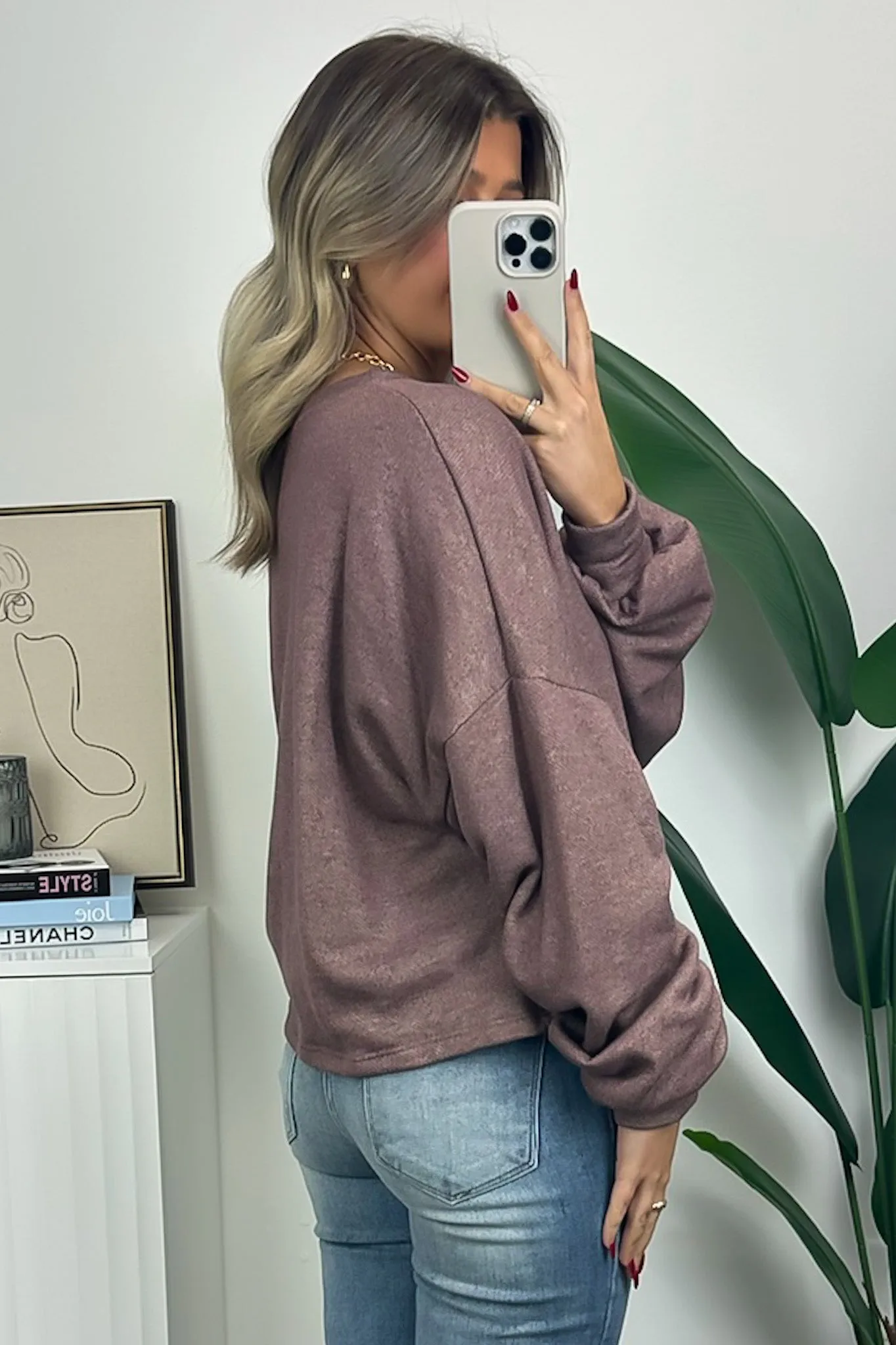 Roz Ruched Long Sleeve Knit Top - FINAL SALE