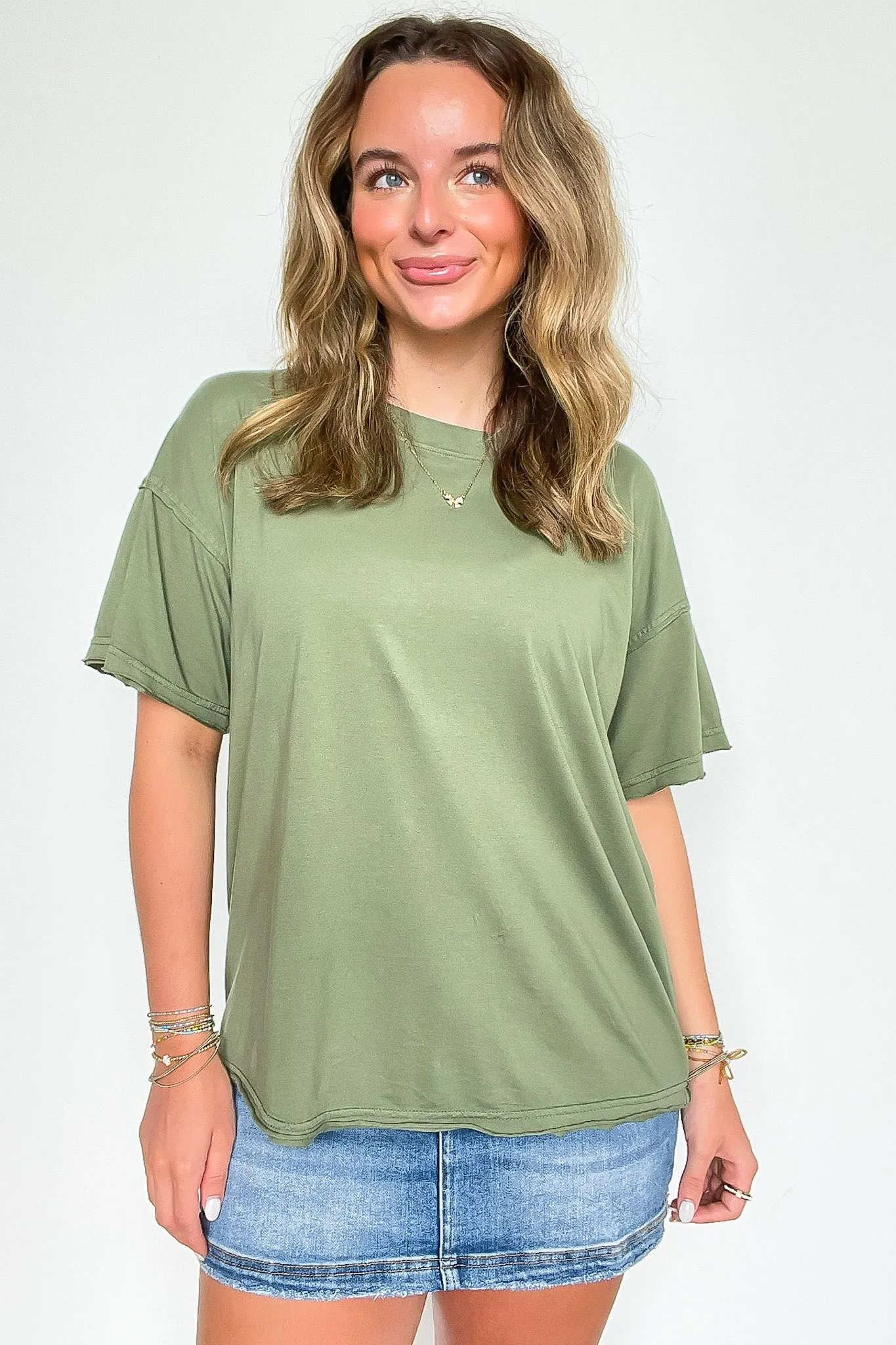 Sadie Mineral Wash Relaxed Fit Top