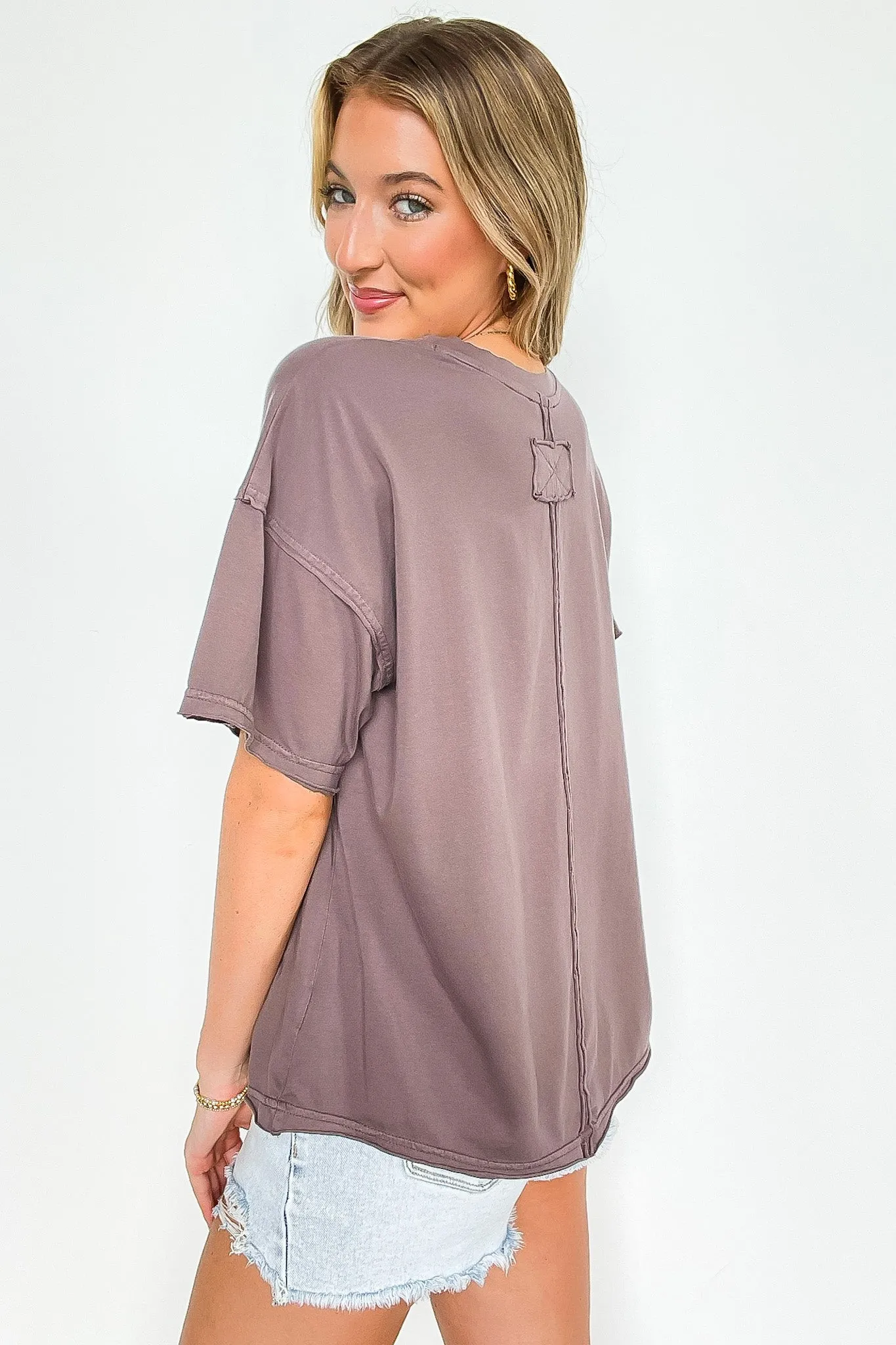 Sadie Mineral Wash Relaxed Fit Top