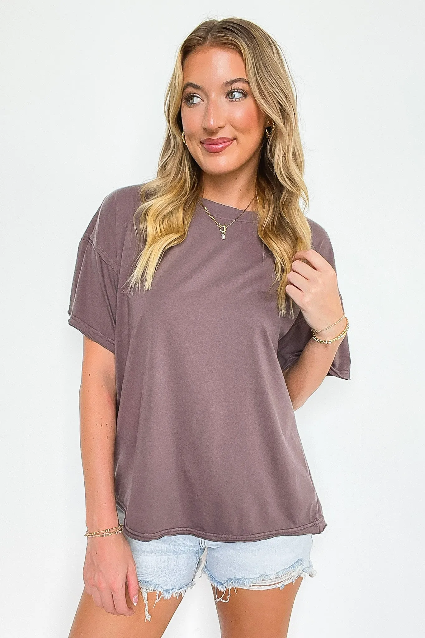 Sadie Mineral Wash Relaxed Fit Top