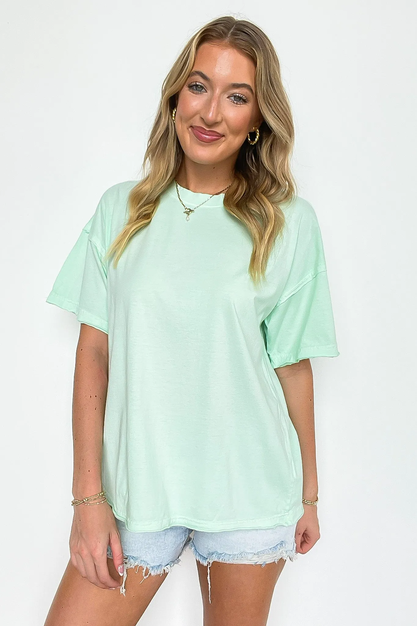 Sadie Mineral Wash Relaxed Fit Top