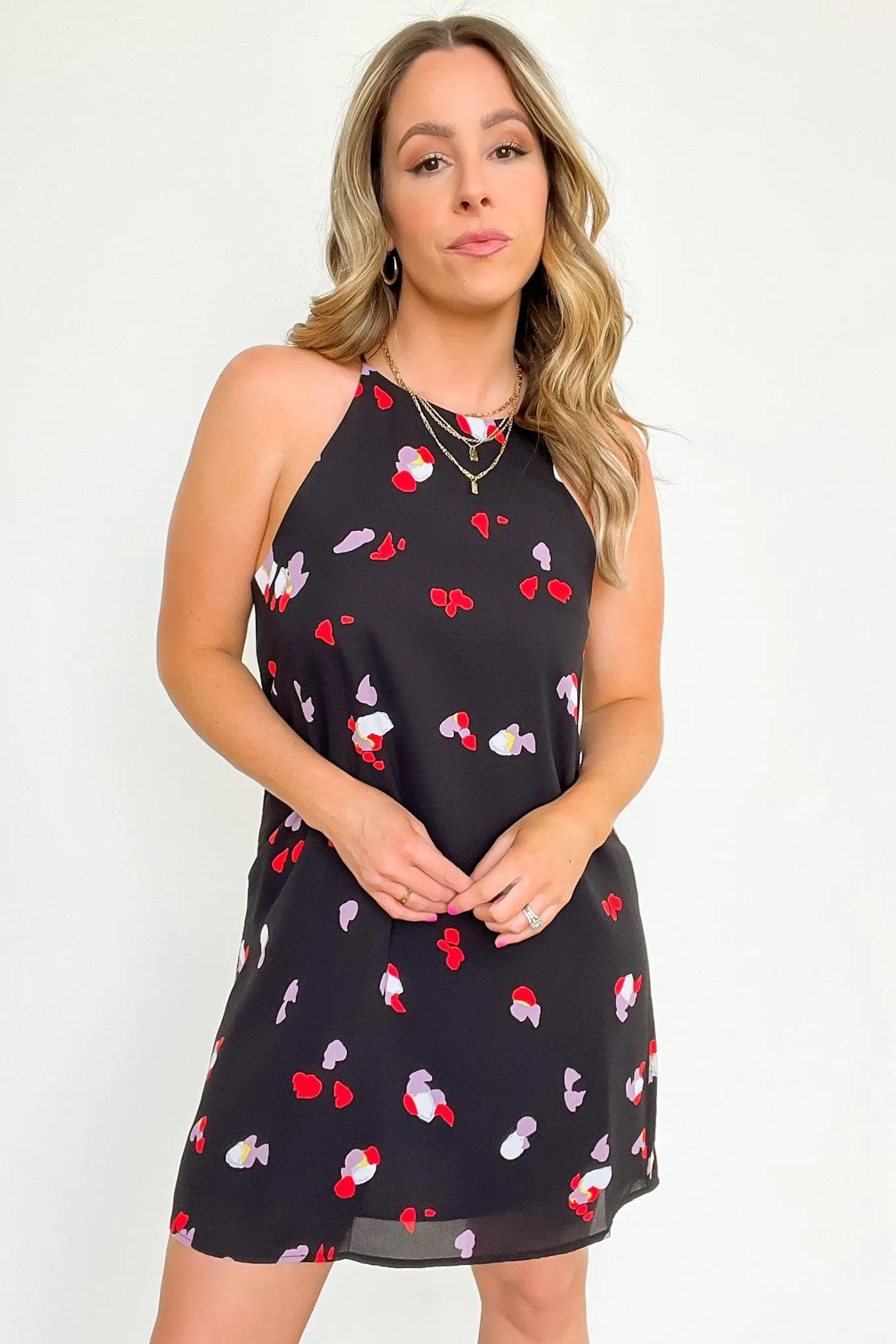 Springtime Darling Floral Petal Halter Dress - FINAL SALE