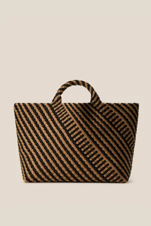 St Barths Large Tote Bag in Brown and Black