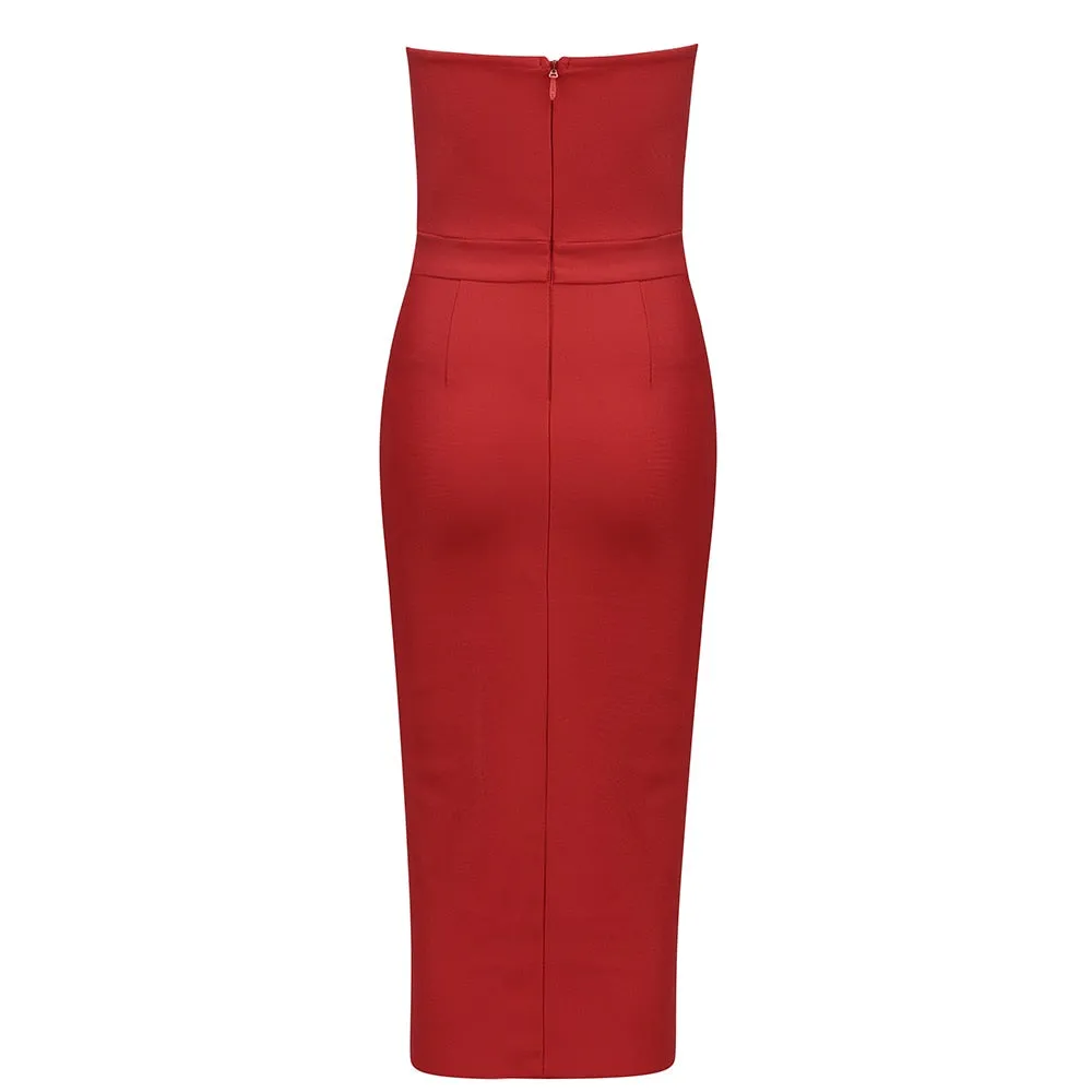 Strapless Bandage Elegant Dress Anna Kay Co