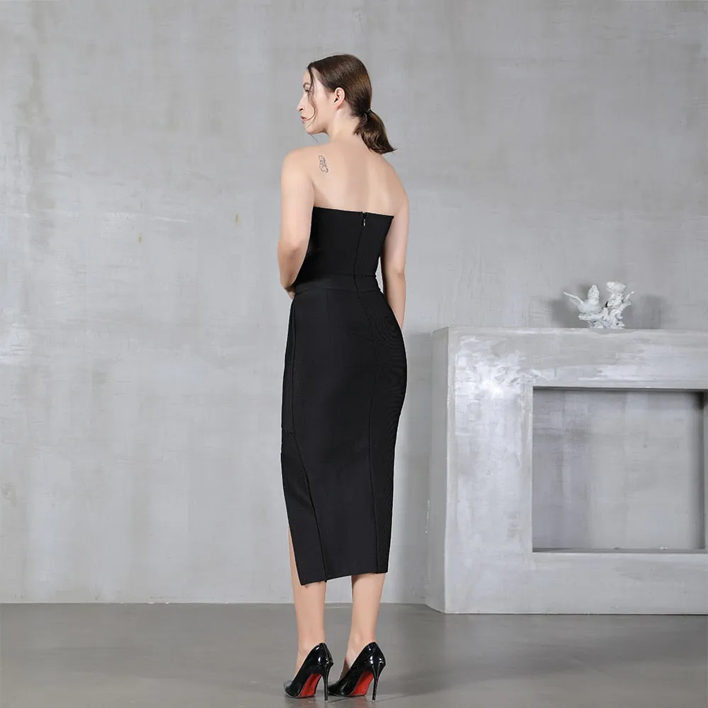 Strapless Bandage Elegant Dress Anna Kay Co