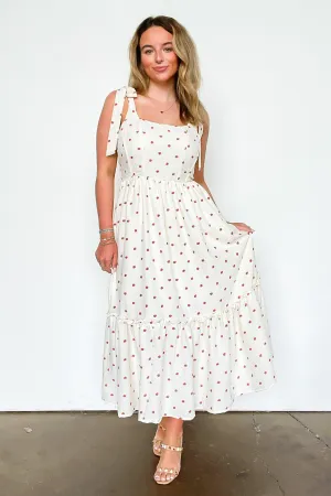 Strawberry Fields Tiered Dress
