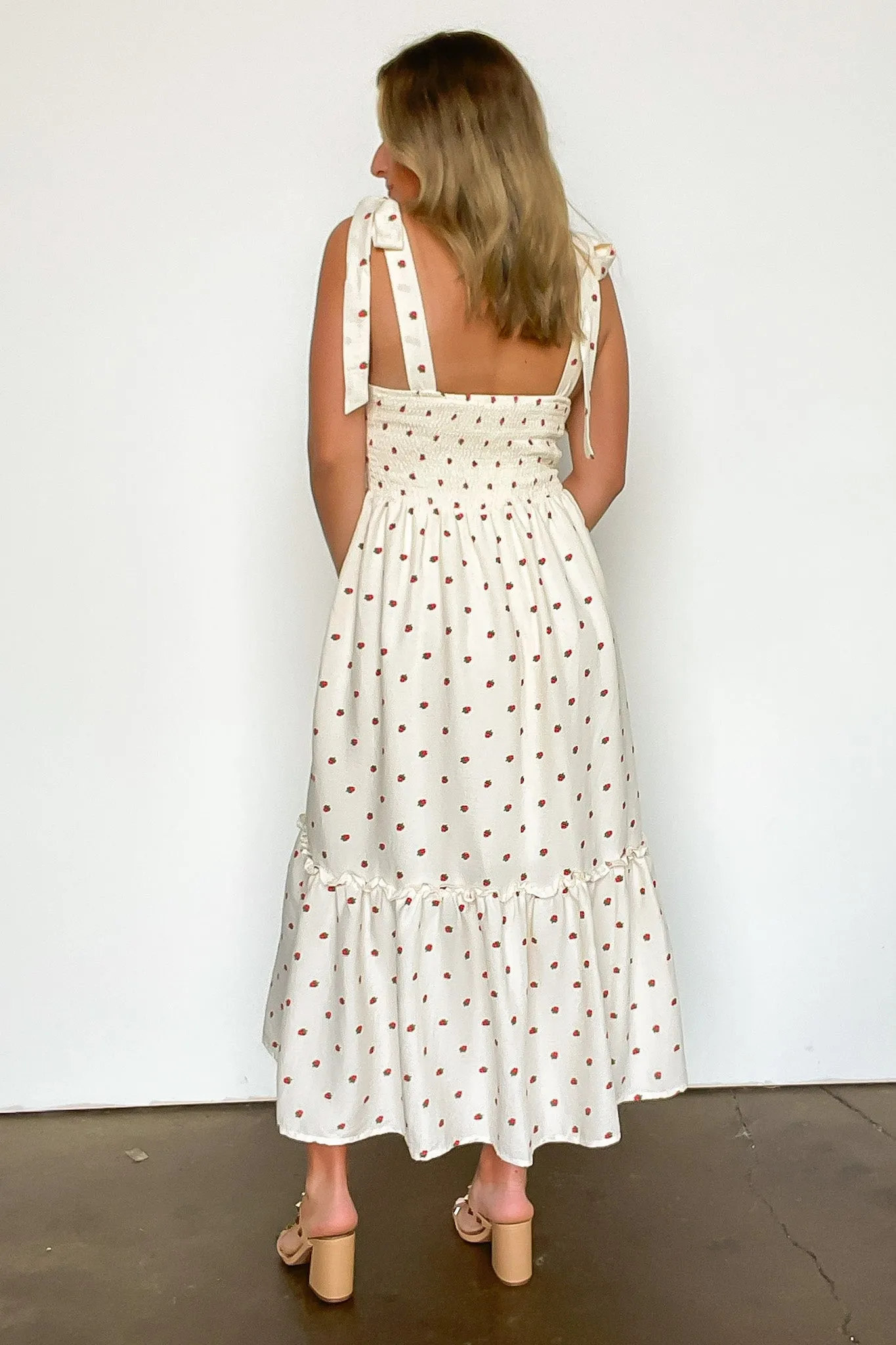 Strawberry Fields Tiered Dress