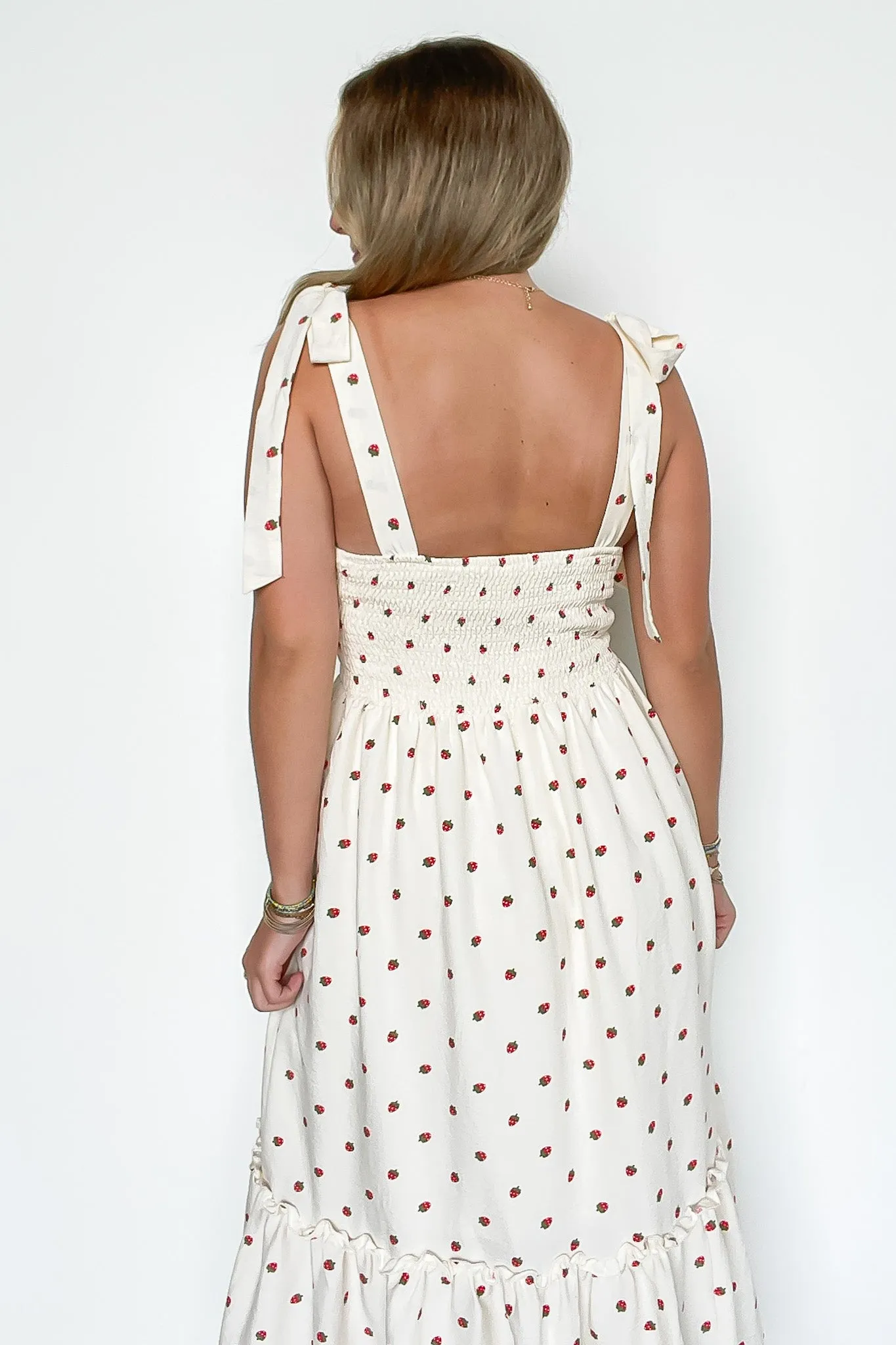 Strawberry Fields Tiered Dress