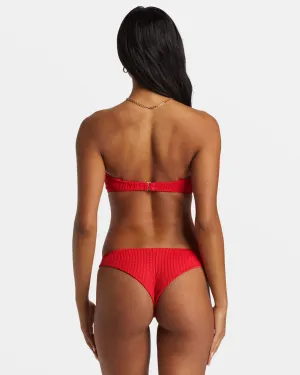 Summer High Tanga Bikini Bottoms - Fiesta Red Billabong