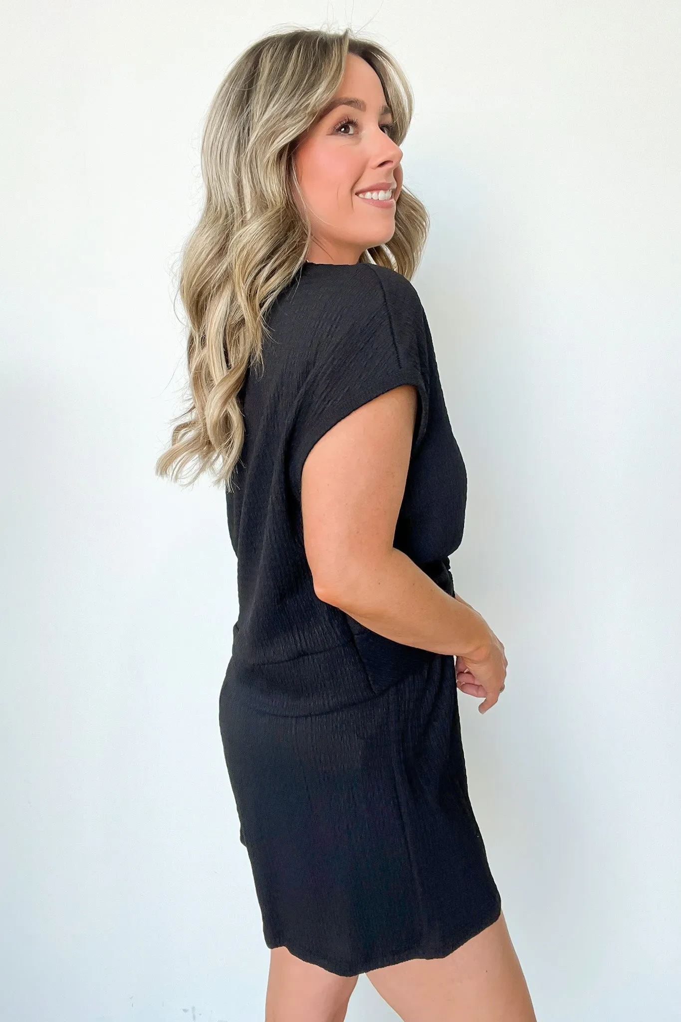 Tasiah Twist Front Short Sleeve Top and Shorts Set - FINAL SALE