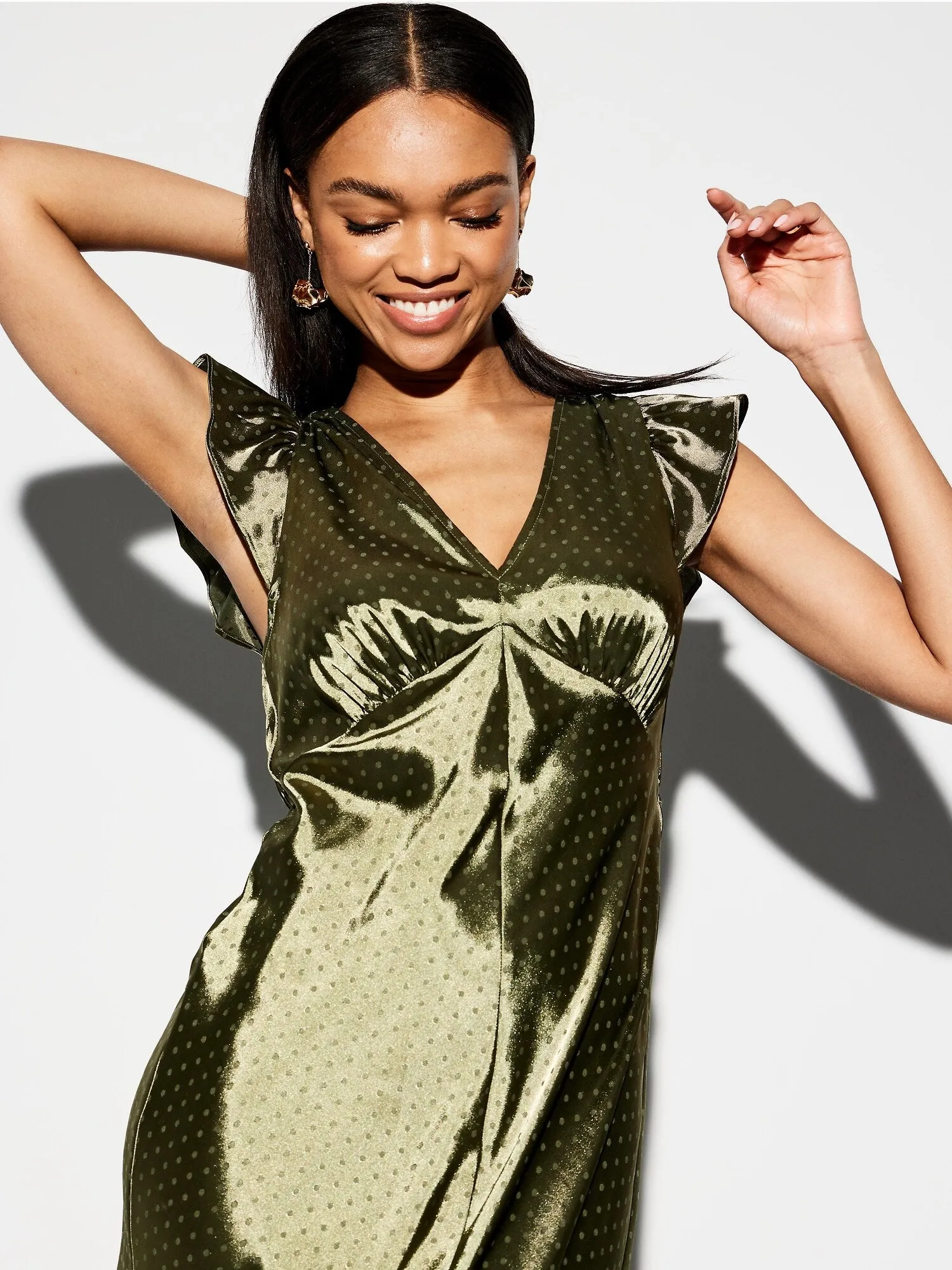 THE OCCASION by Old Navy Flutter-Sleeve Maxi Dress