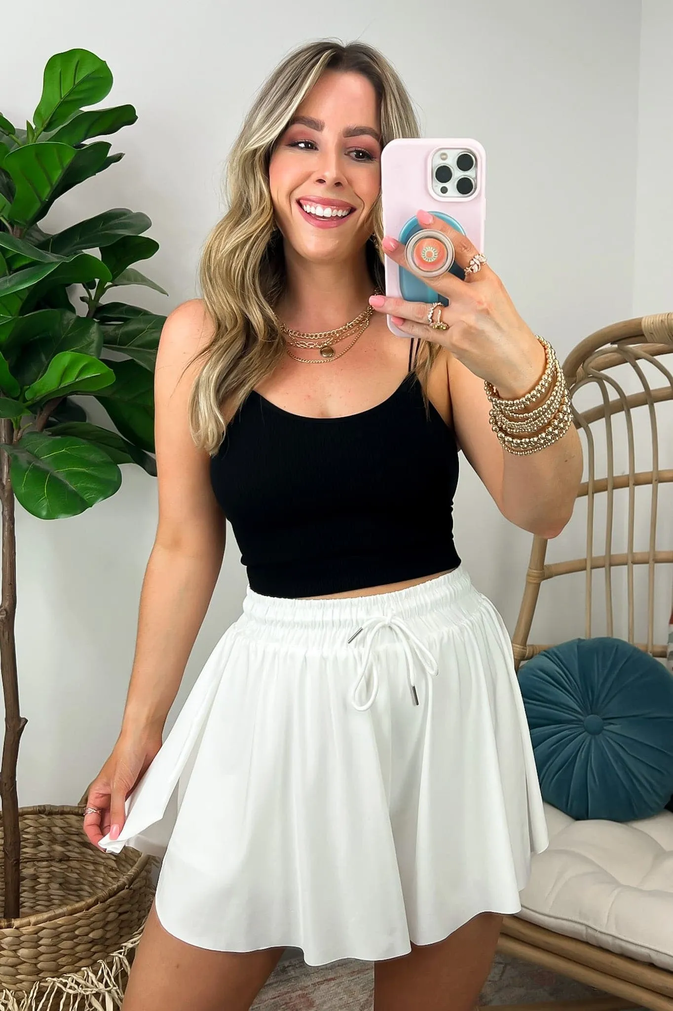To the Beat Activewear Two In One Flowy Shorts - BACK IN STOCK