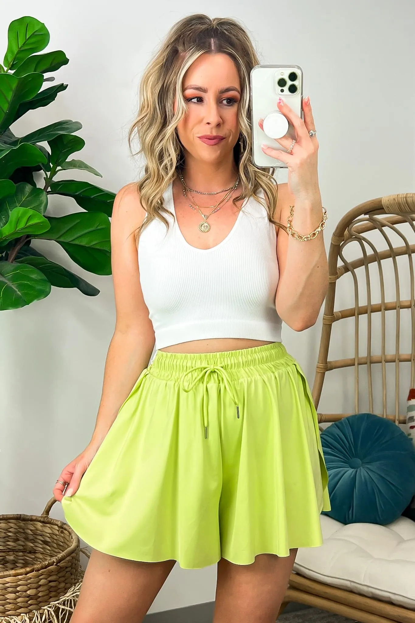 To the Beat Activewear Two In One Flowy Shorts - BACK IN STOCK