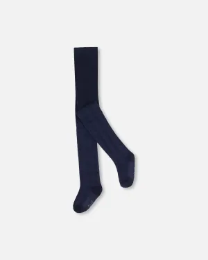 Tonal Jacquard Tights Black