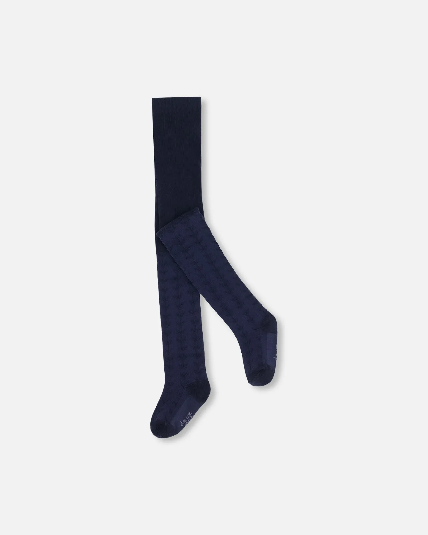 Tonal Jacquard Tights Black