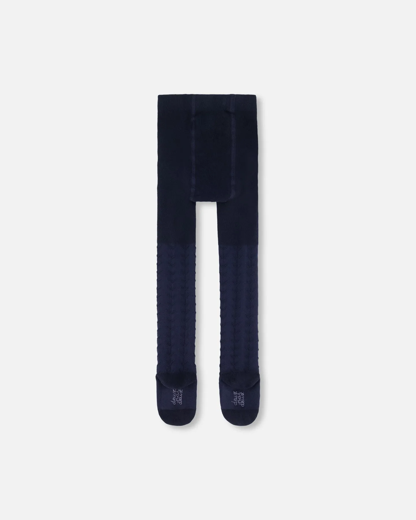 Tonal Jacquard Tights Black