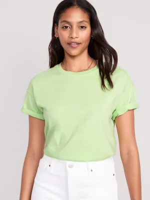 Vintage Slub-Knit T-Shirt for Women