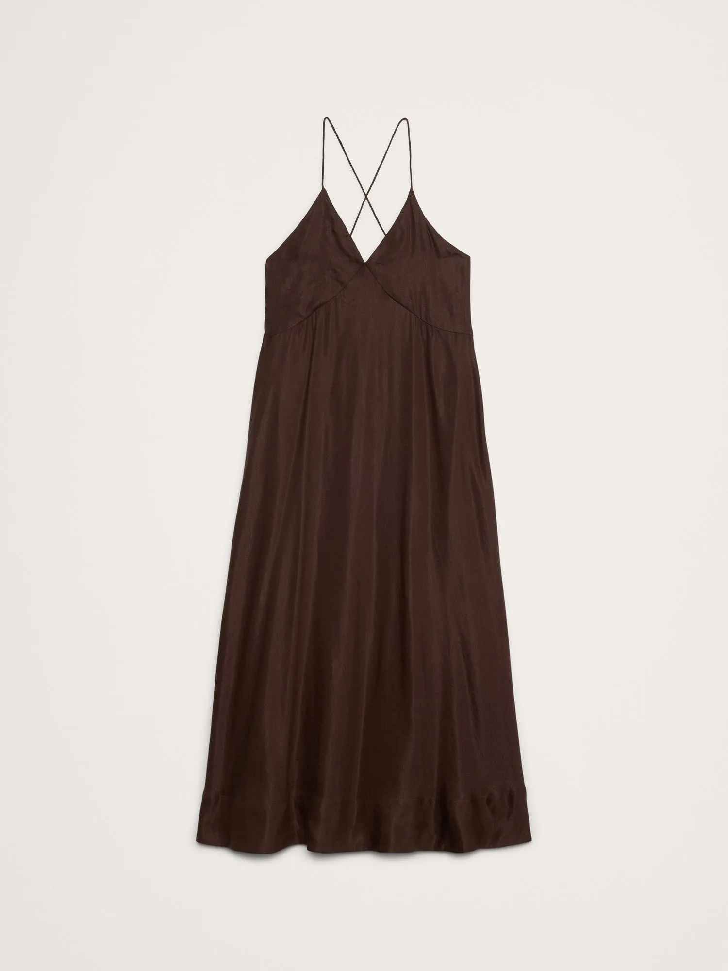 Viscose-Linen Maxi Dress BANANA REPUBLIC