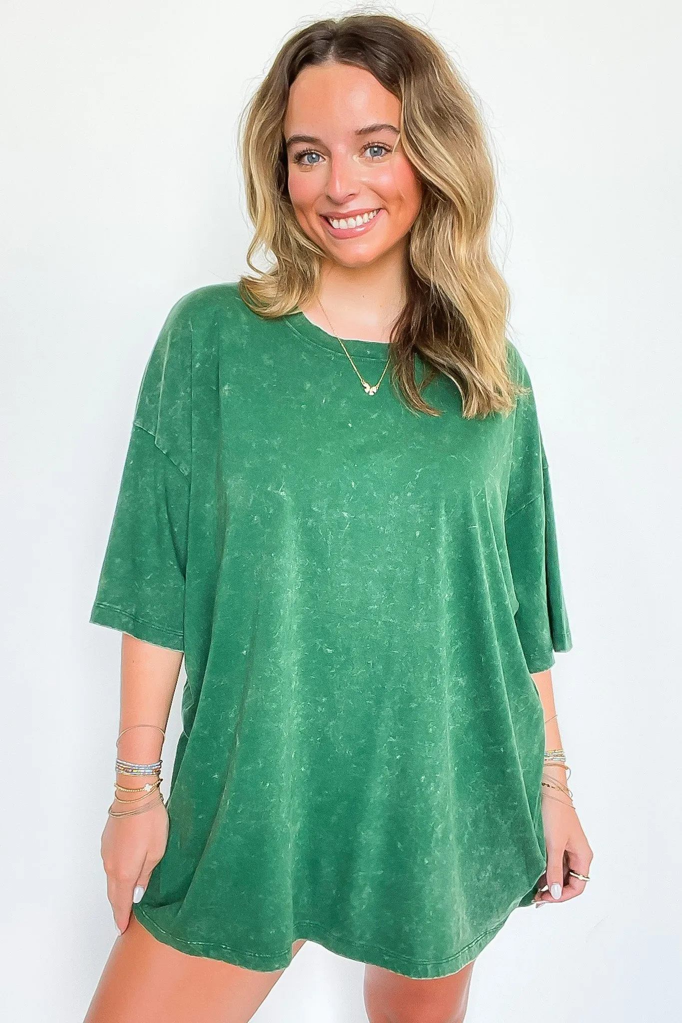 Weekend Awaits Mineral Wash Oversized Top - BACK IN STOCK