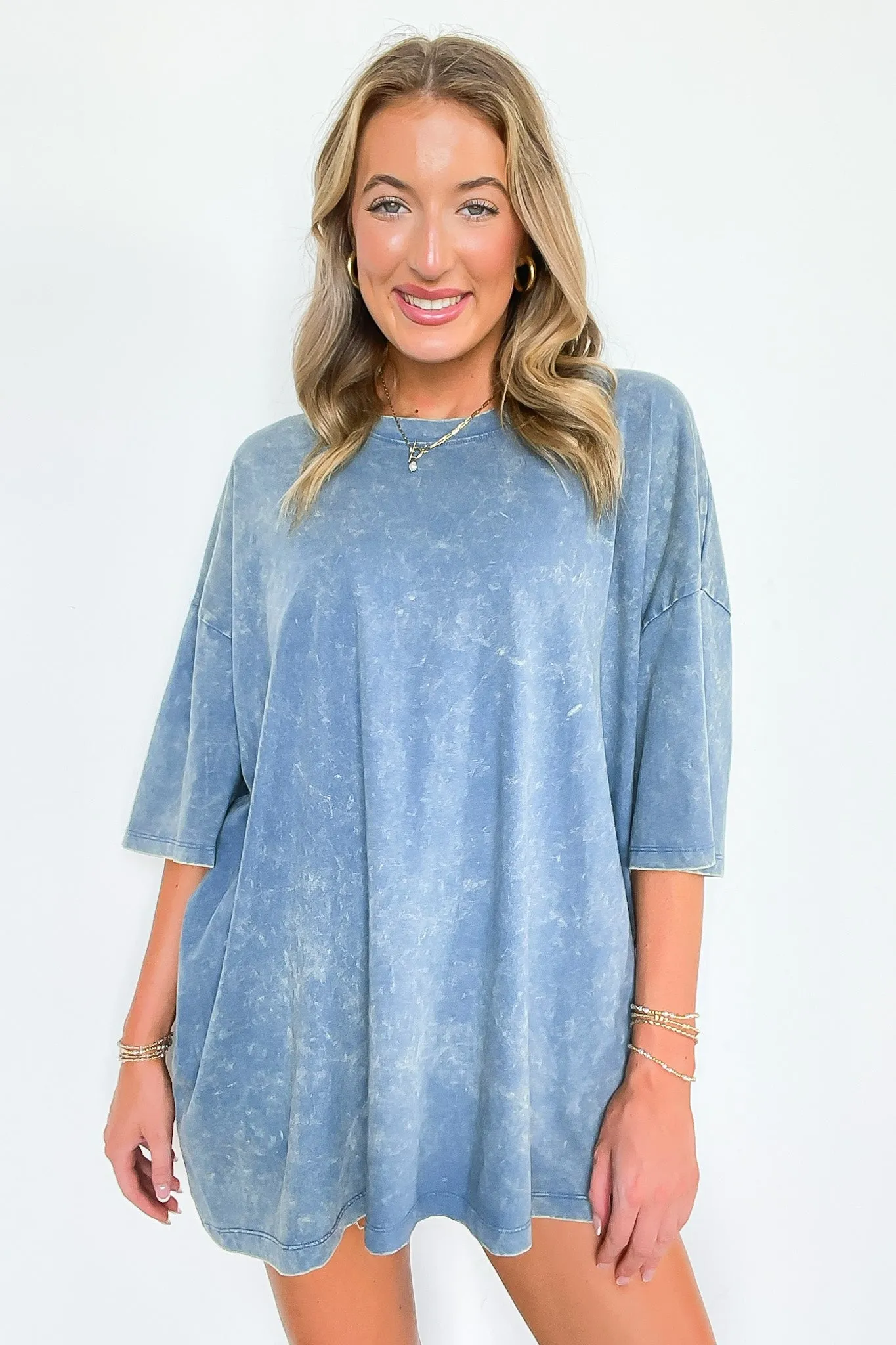 Weekend Awaits Mineral Wash Oversized Top - BACK IN STOCK