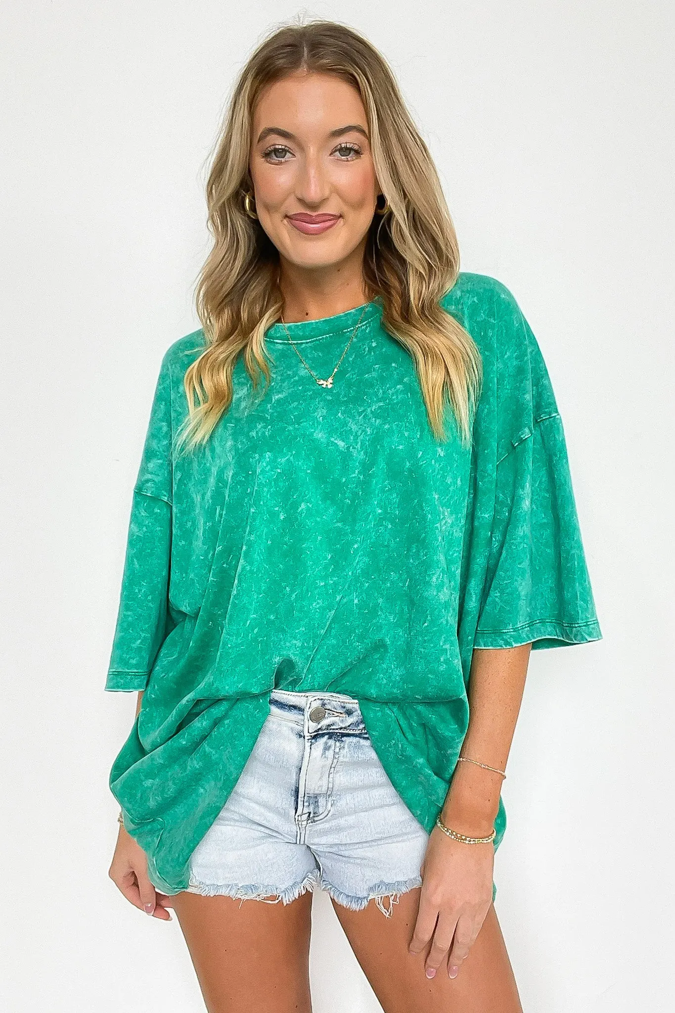 Weekend Awaits Mineral Wash Oversized Top - BACK IN STOCK