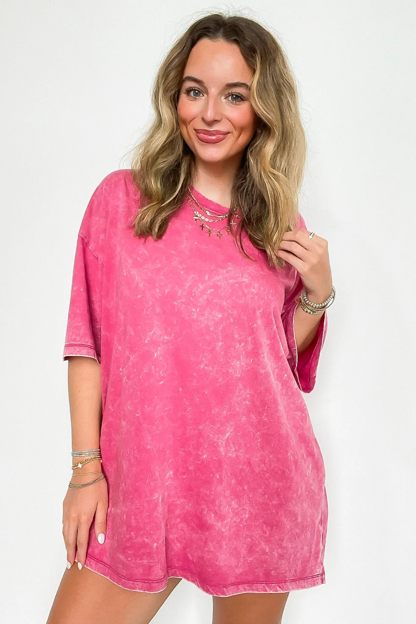 Weekend Awaits Mineral Wash Oversized Top - BACK IN STOCK