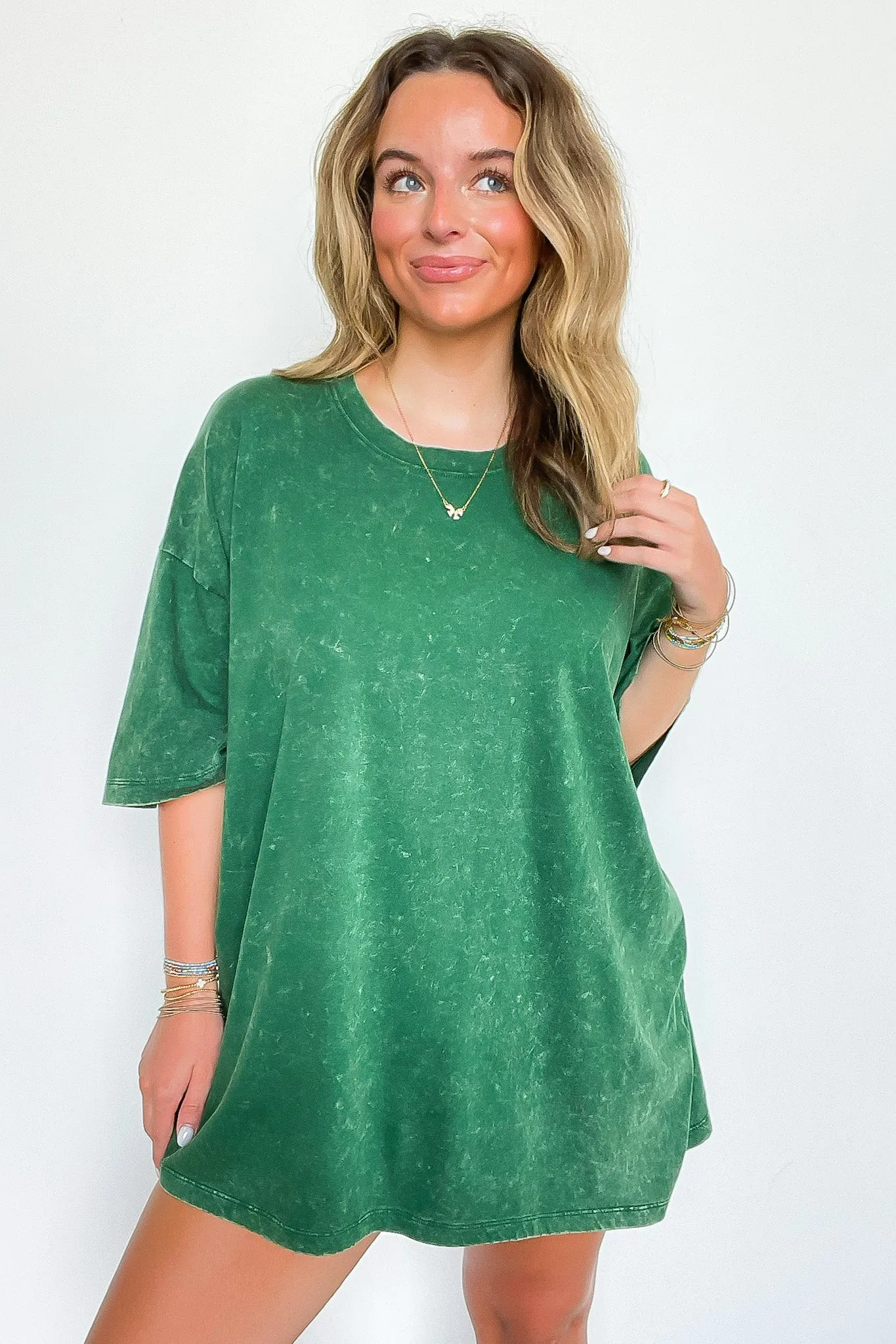 Weekend Awaits Mineral Wash Oversized Top - BACK IN STOCK