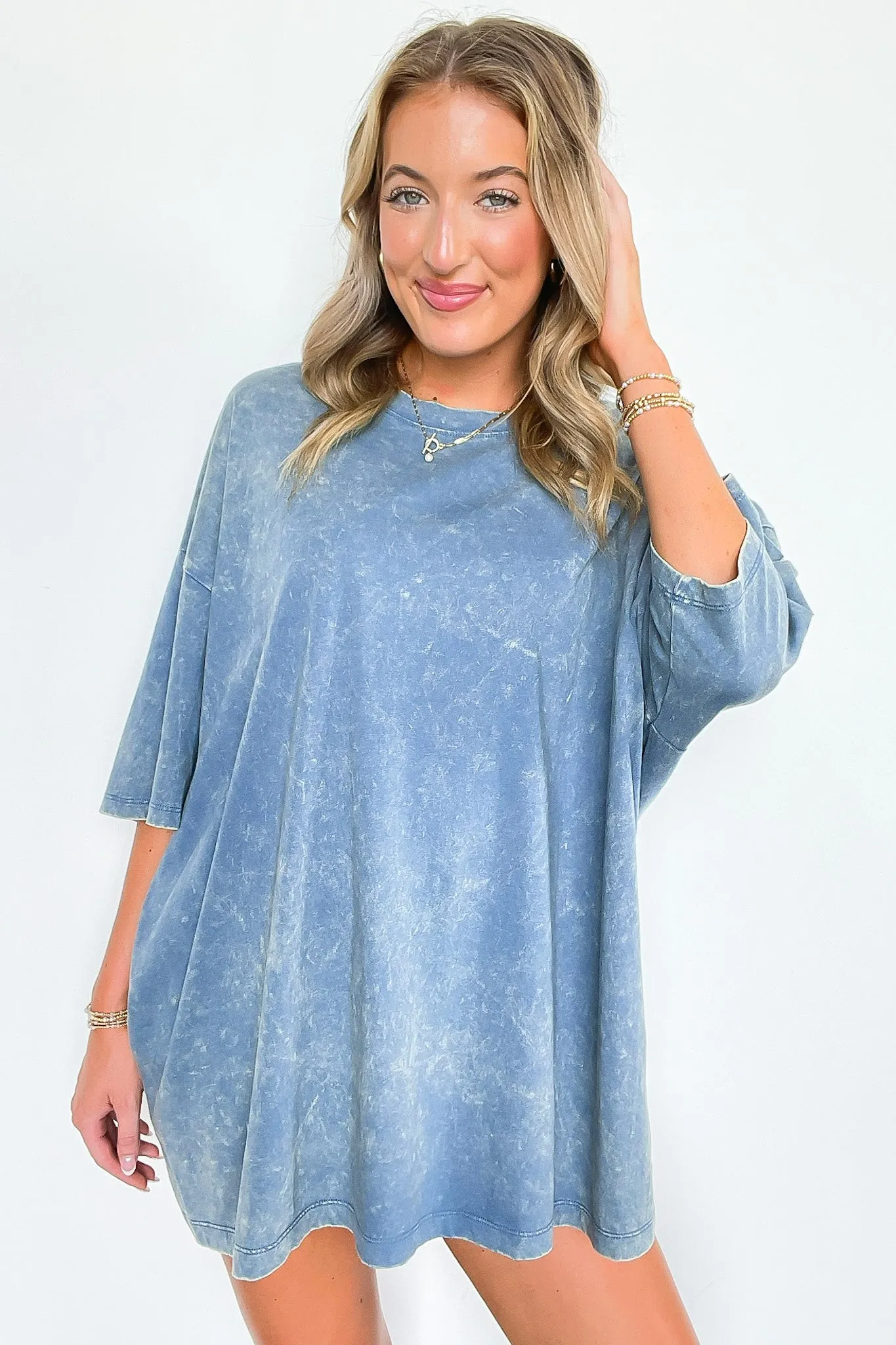 Weekend Awaits Mineral Wash Oversized Top - BACK IN STOCK